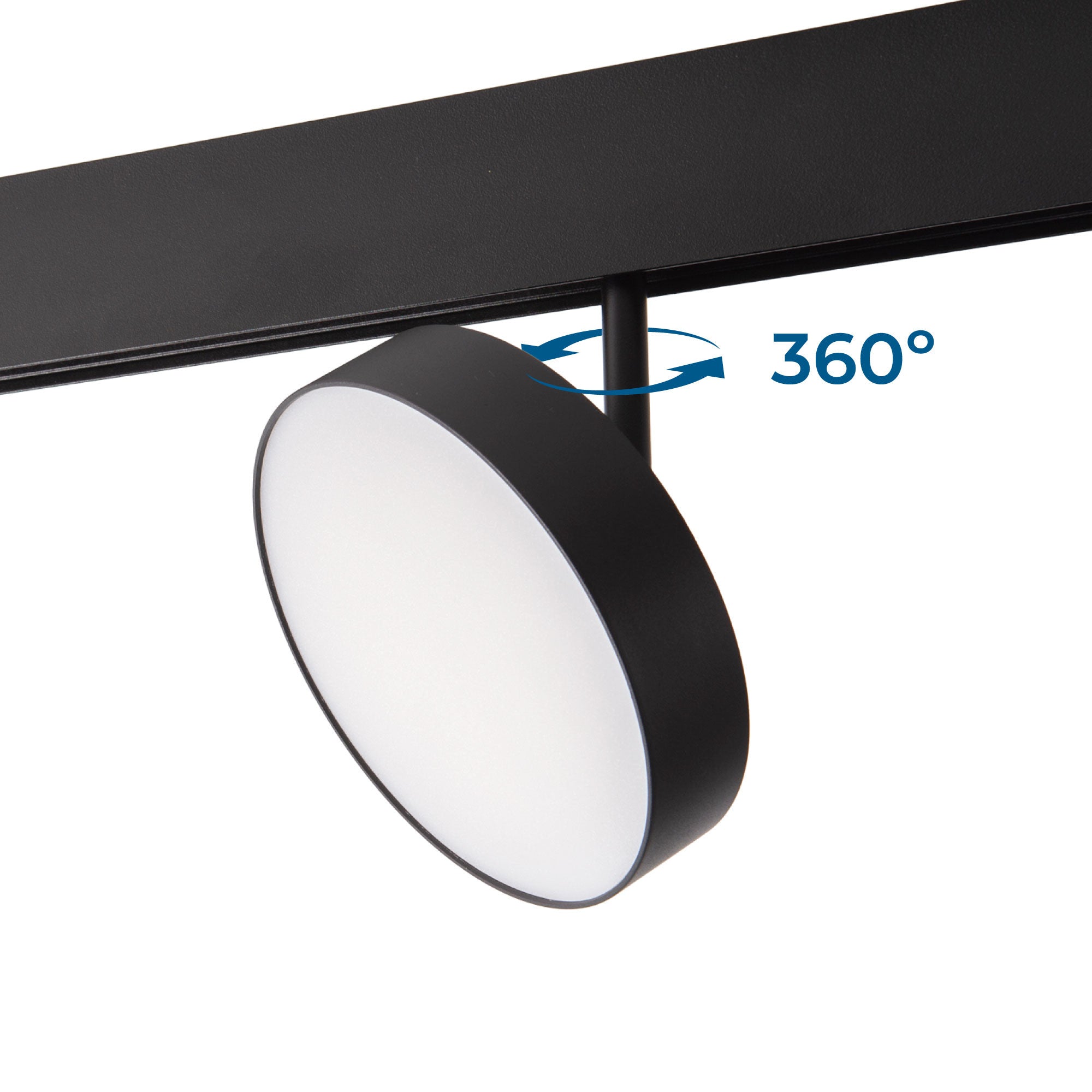 Luminaria circular LED para carril magnético 48V - Ø14.2cm - 18W - CRI90 - OSRAM