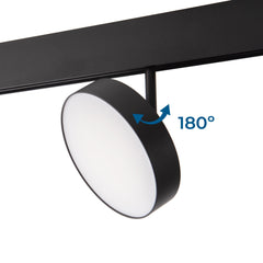 Luminaria circular LED para carril magnético 48V - Ø14.2cm - 18W - CRI90 - OSRAM