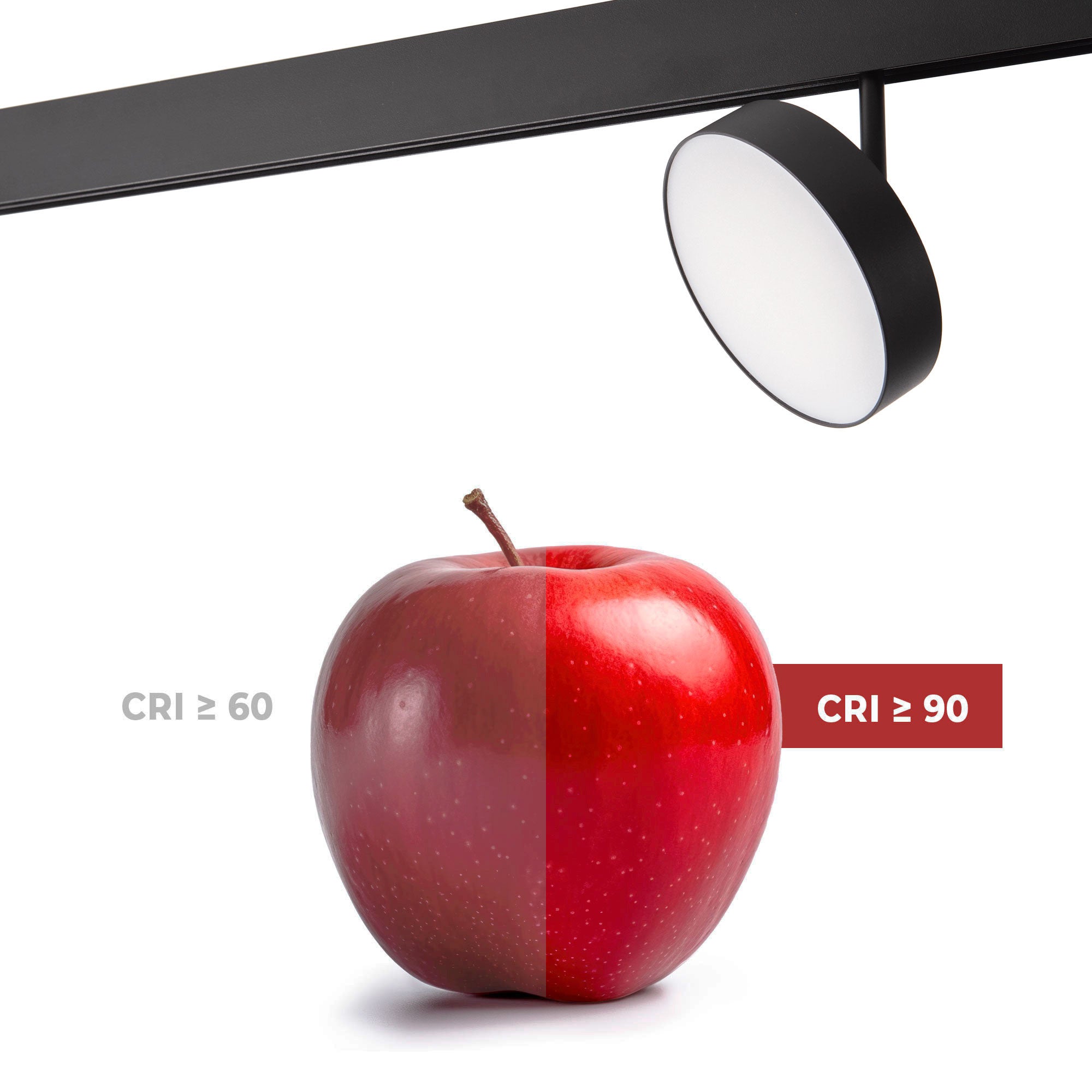 Luminaria circular LED para carril magnético 48V - Ø14.2cm - 18W - CRI90 - OSRAM