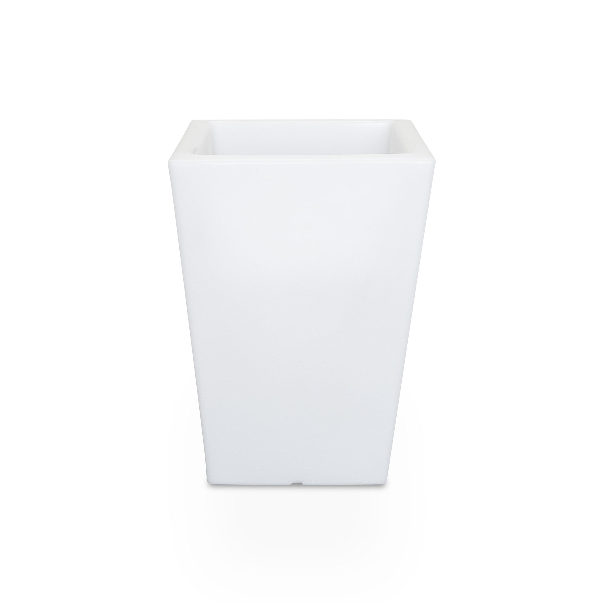Macetero cuadrado LED RGBW - 12W - Recargable - Mando a distancia
