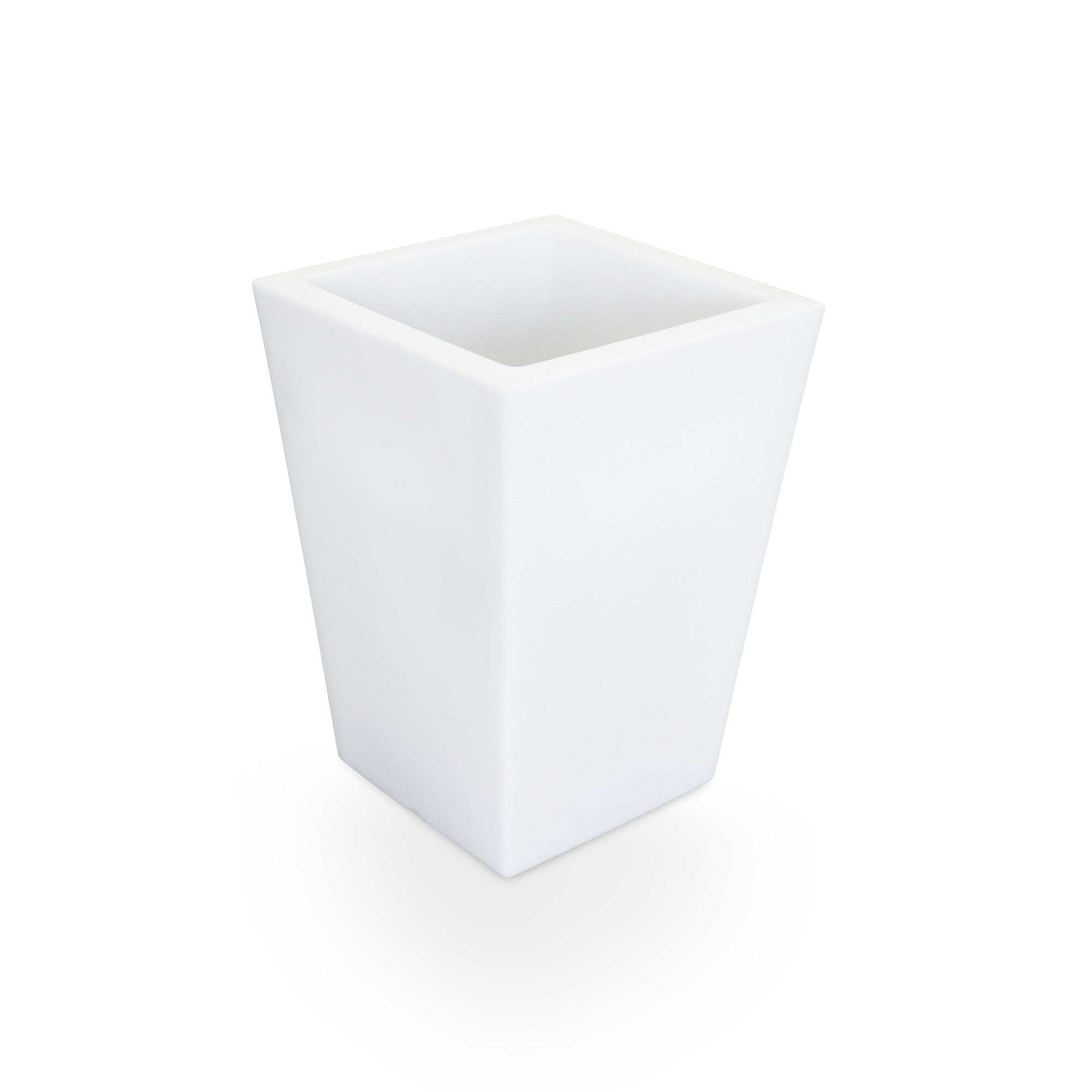 Macetero cuadrado LED RGBW - 12W - Recargable - Mando a distancia