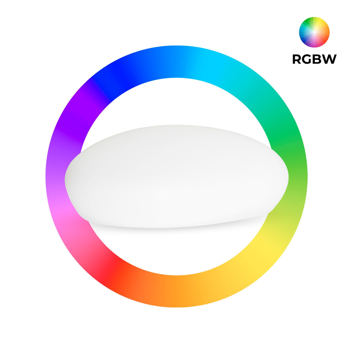 Lámpara de exterior "Stone" - RGBW - 1,2W - 40cm - Recargable