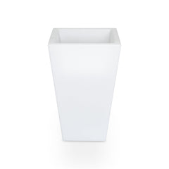 Macetero cuadrado LED RGBW - 24W - Recargable - Mando a distancia