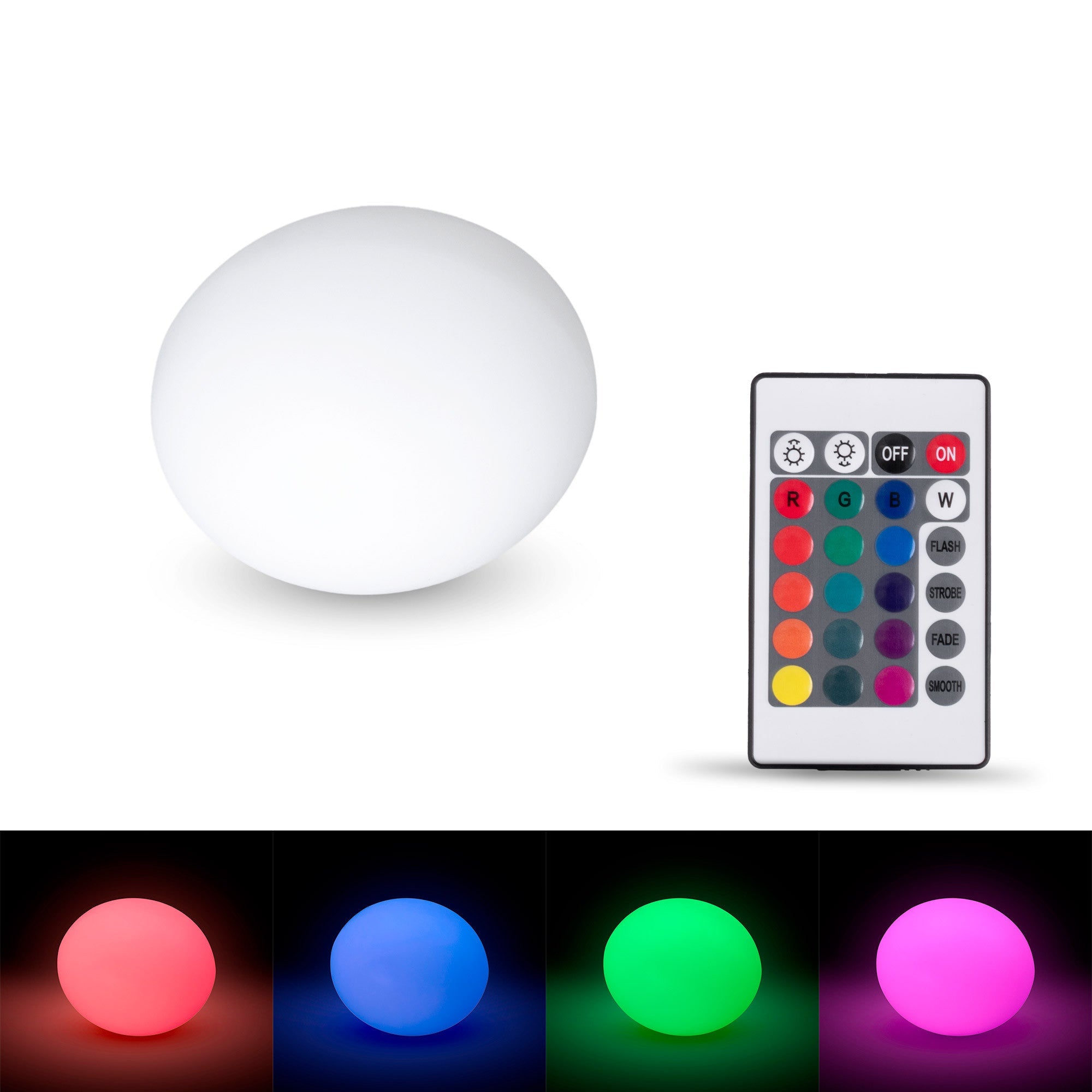 Lámpara de exterior "Stone" - RGBW - 1W - Ø35 - Recargable