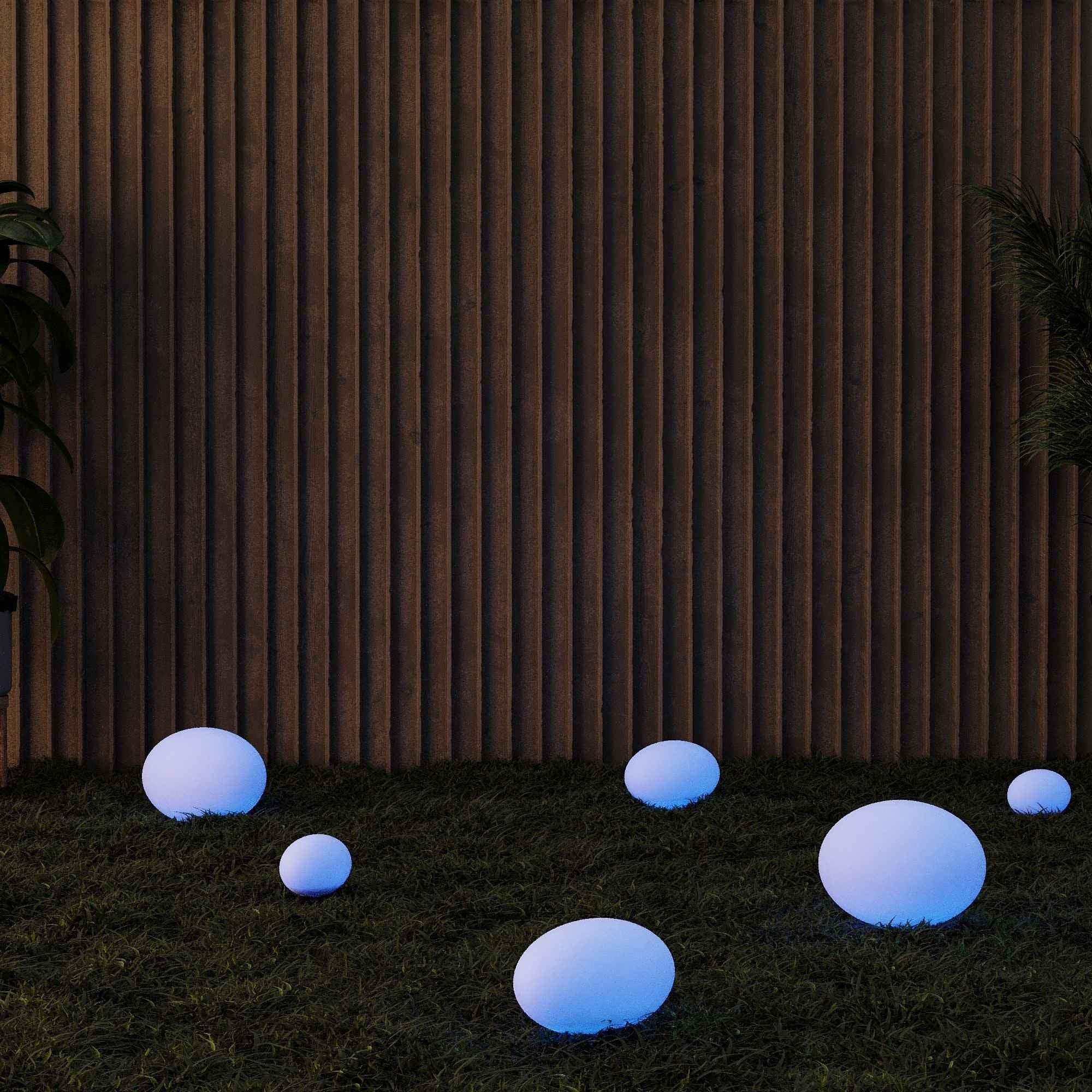 Lámpara de exterior "Stone" - RGBW - 1W - Ø35 - Recargable