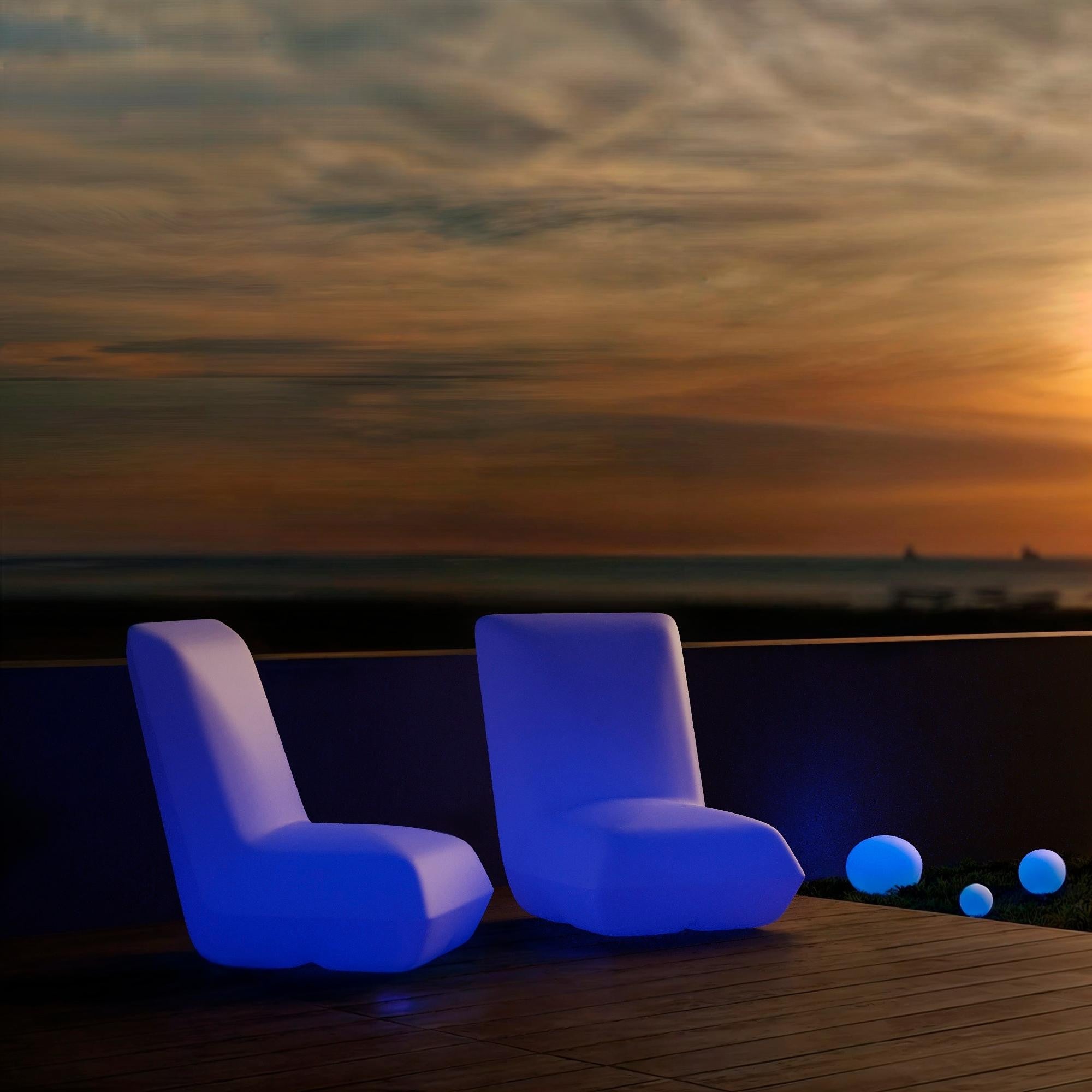 Asiento luminoso LED RGBW - 16W - Recargable