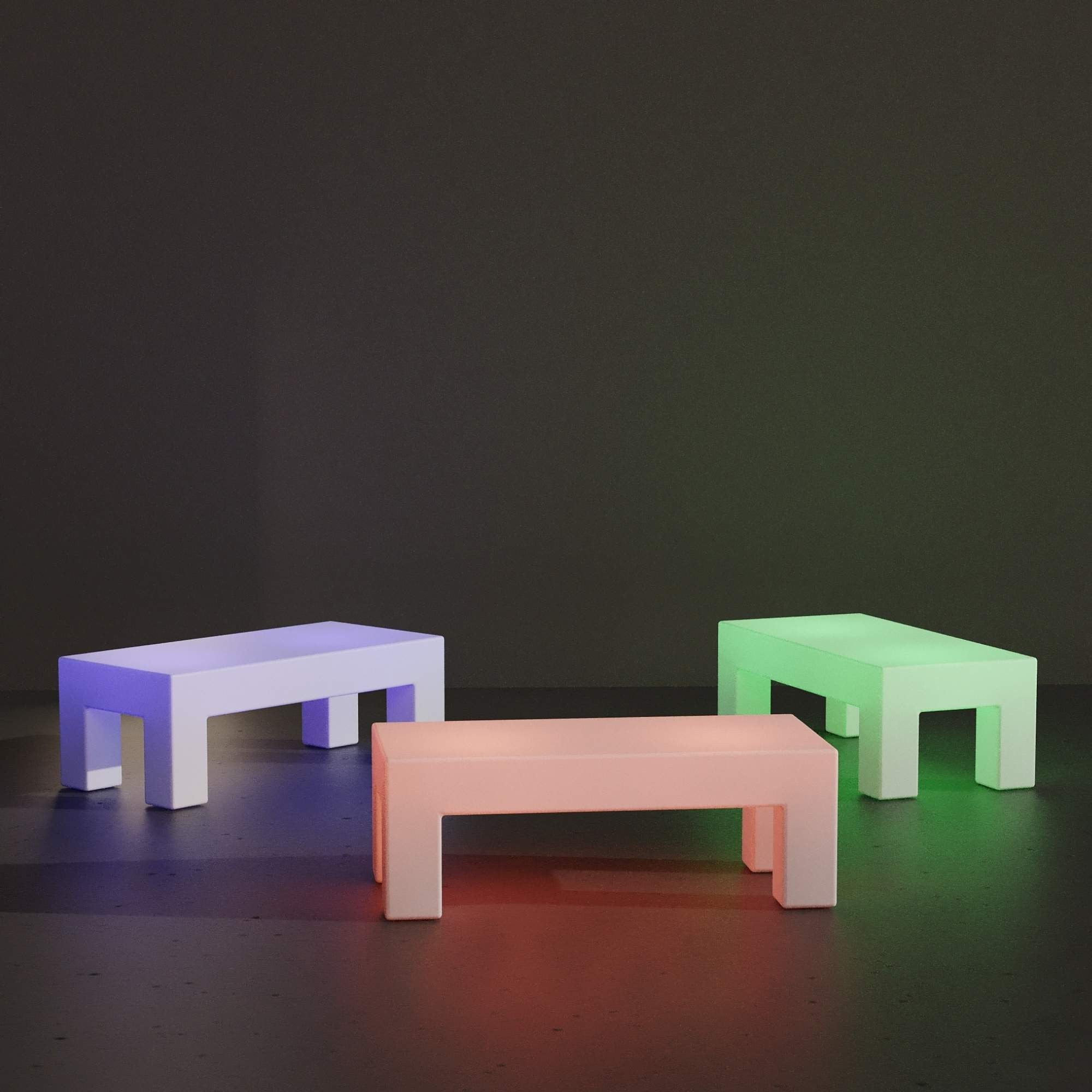 Mesa de centro LED RGBW - 20W - Recargable
