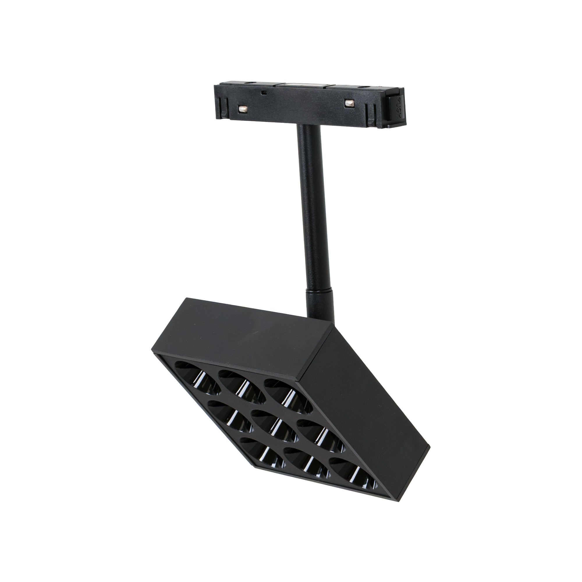 Luminaria cuadrada LED para carril magnético 48V - 9W - CRI90 - UGR18 - OSRAM