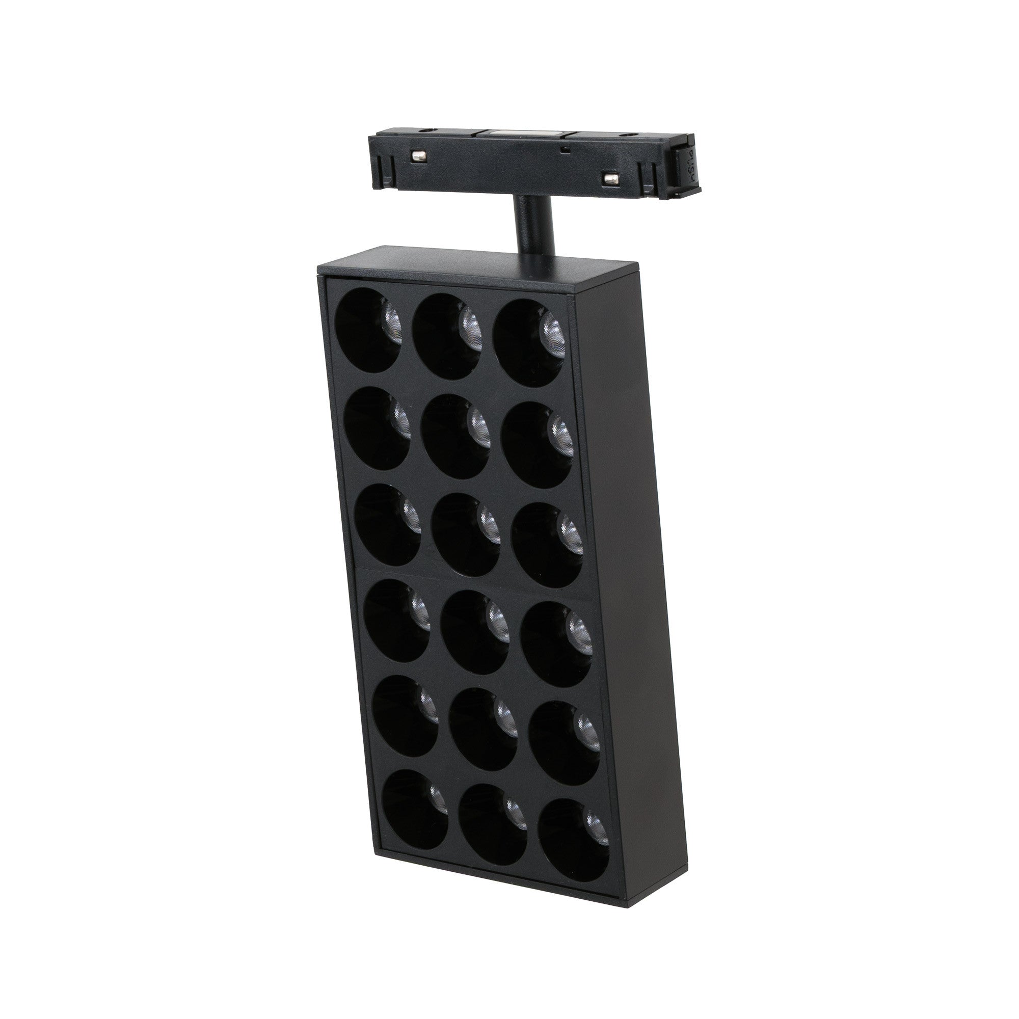 Luminaria cuadrada LED para carril magnético 48V - 18W - CRI90 - UGR18 - OSRAM