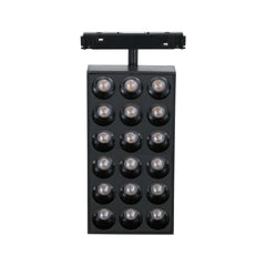 Luminaria cuadrada LED para carril magnético 48V - 18W - CRI90 - UGR18 - OSRAM
