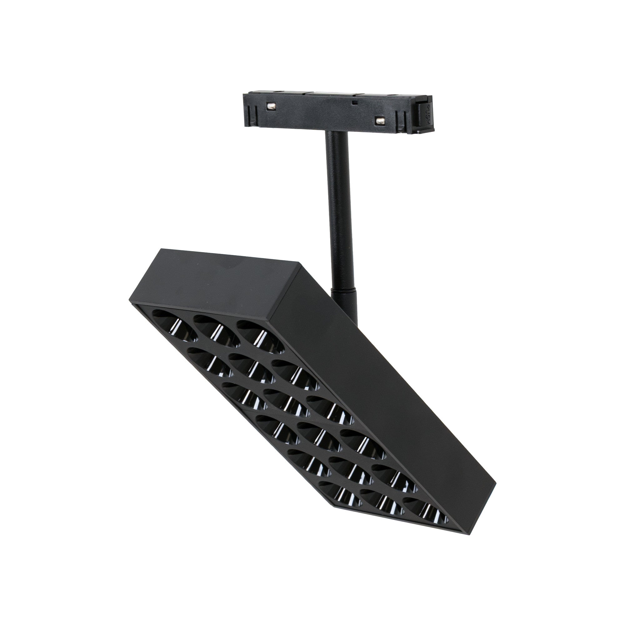Luminaria cuadrada LED para carril magnético 48V - 18W - CRI90 - UGR18 - OSRAM