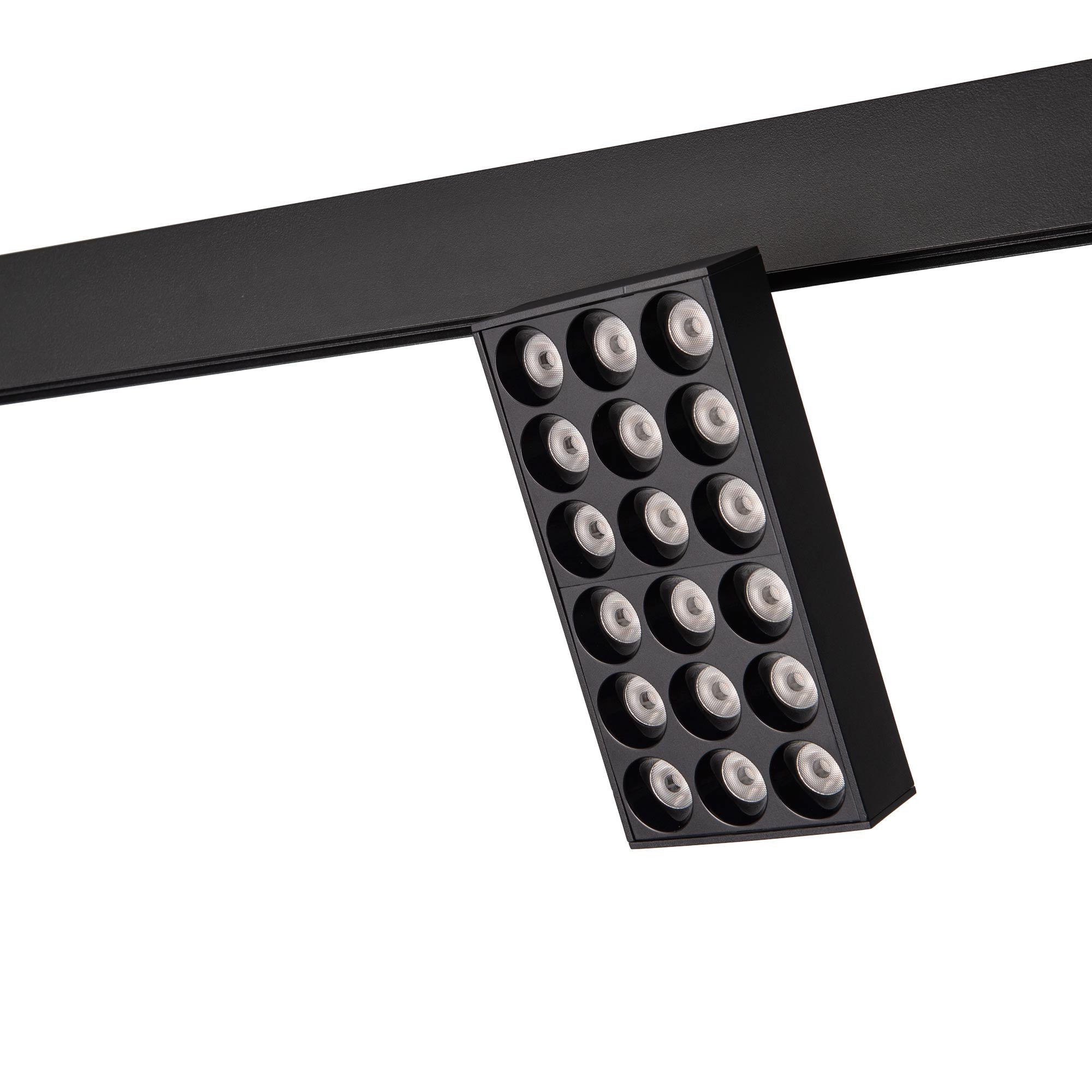 Luminaria cuadrada LED para carril magnético 48V - 18W - CRI90 - UGR18 - OSRAM