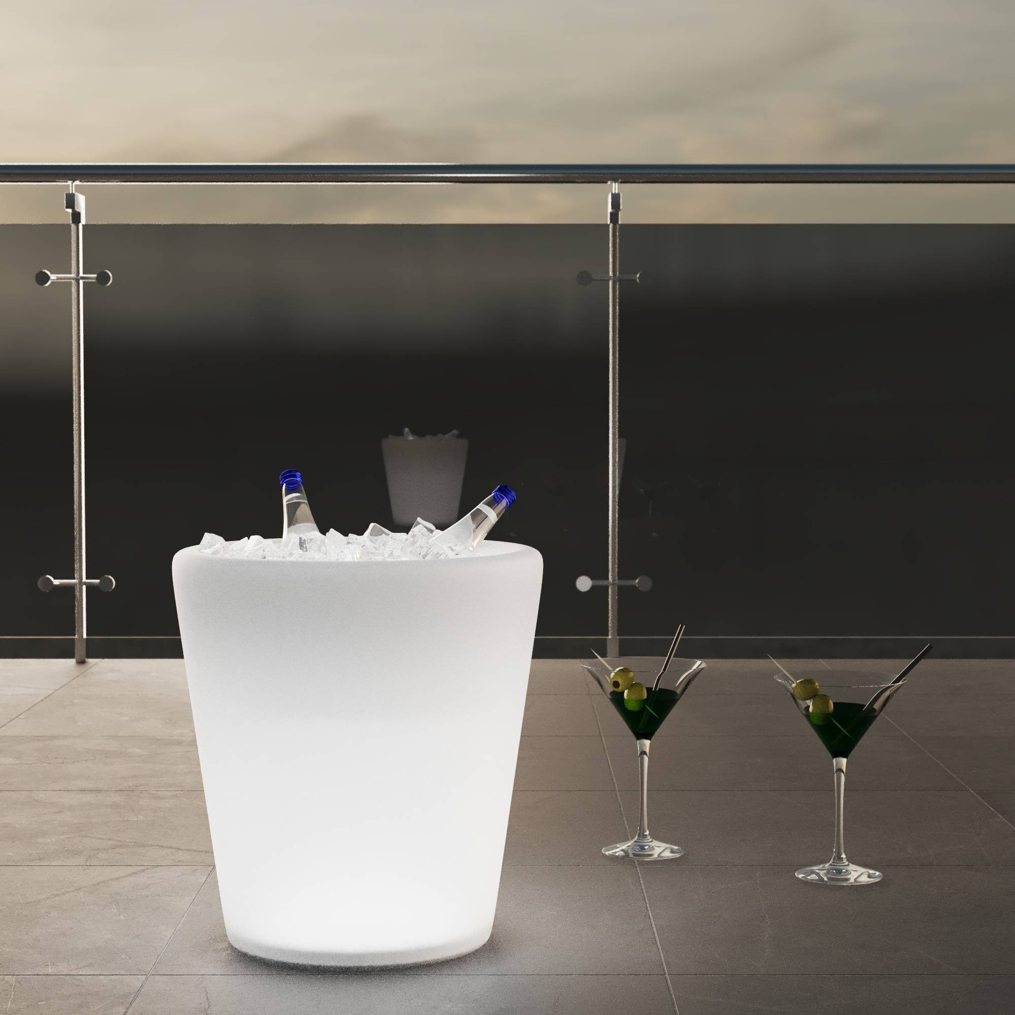 Cubitera LED RGBW - 6W - 29 x Ø 28cm - Recargable