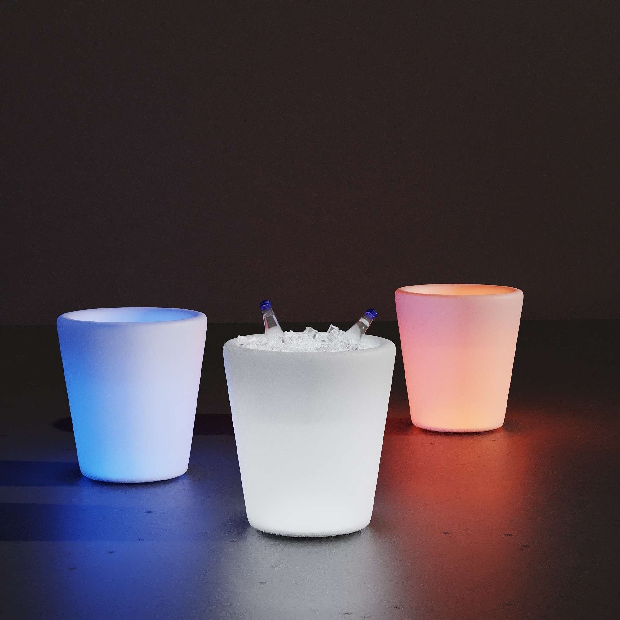 Cubitera LED RGBW - 6W - 29 x Ø 28cm - Recargable