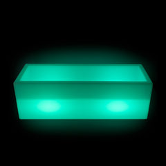 Macetero rectangular LED RGBW - 24W - Recargable - Mando a distancia