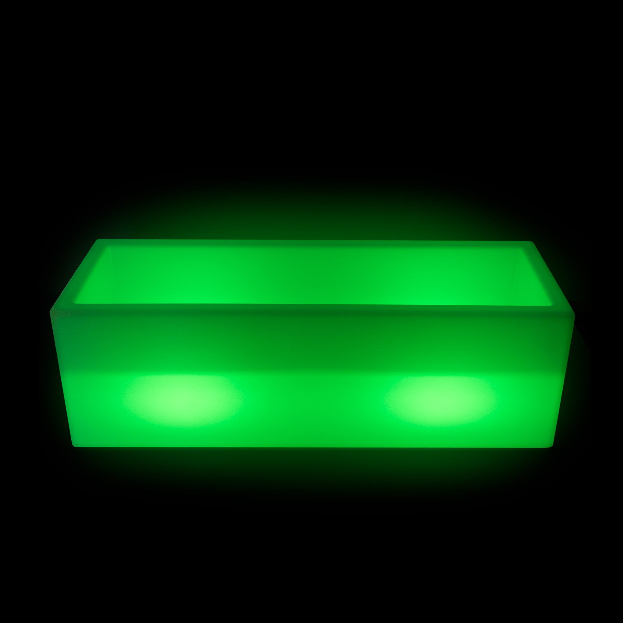 Macetero rectangular LED RGBW - 24W - Recargable - Mando a distancia