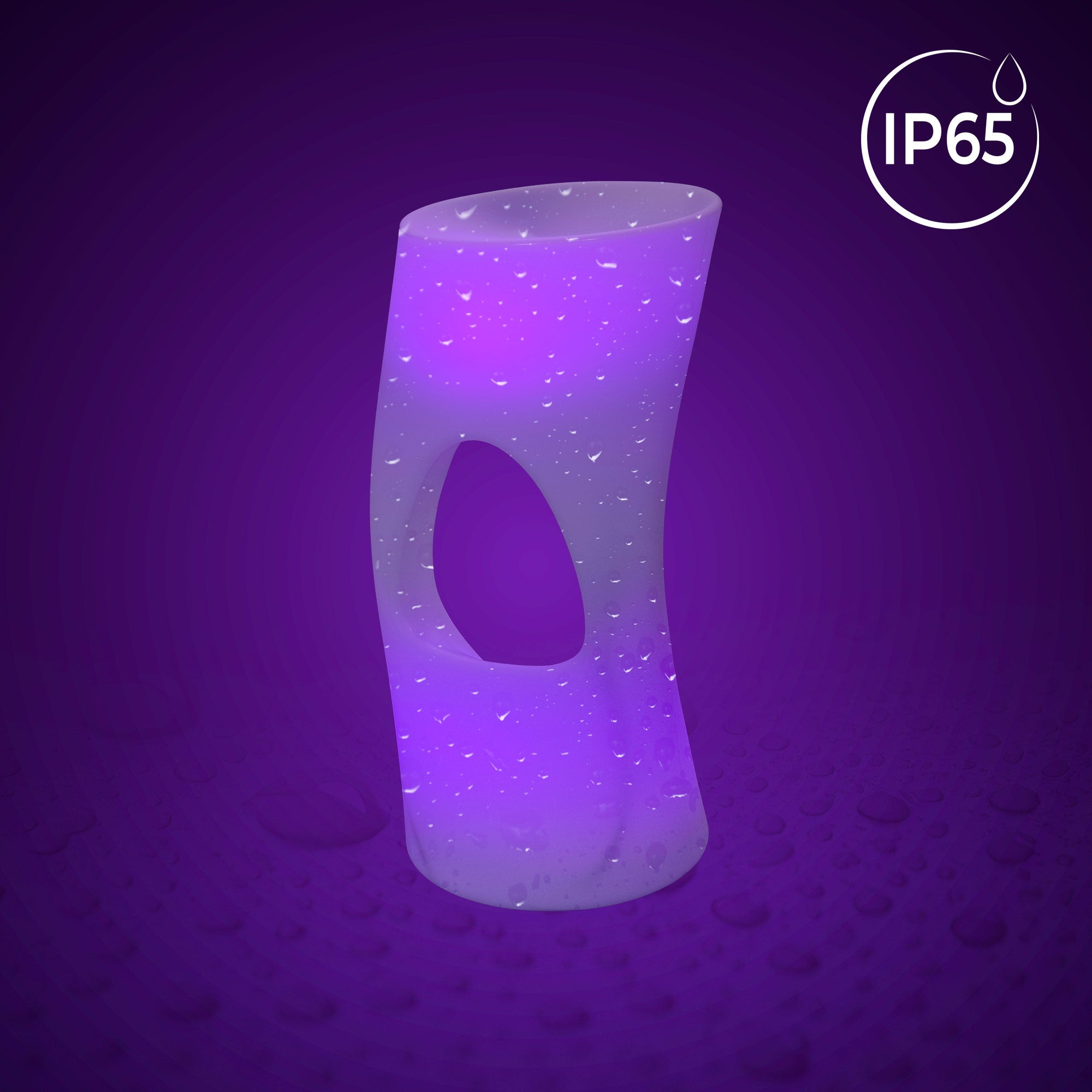 Asiento luminoso LED RGBW - 12W - Recargable