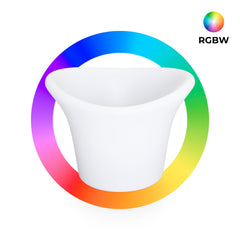 Cubitera LED RGBW - 6W - Ø 38 cm - Recargable
