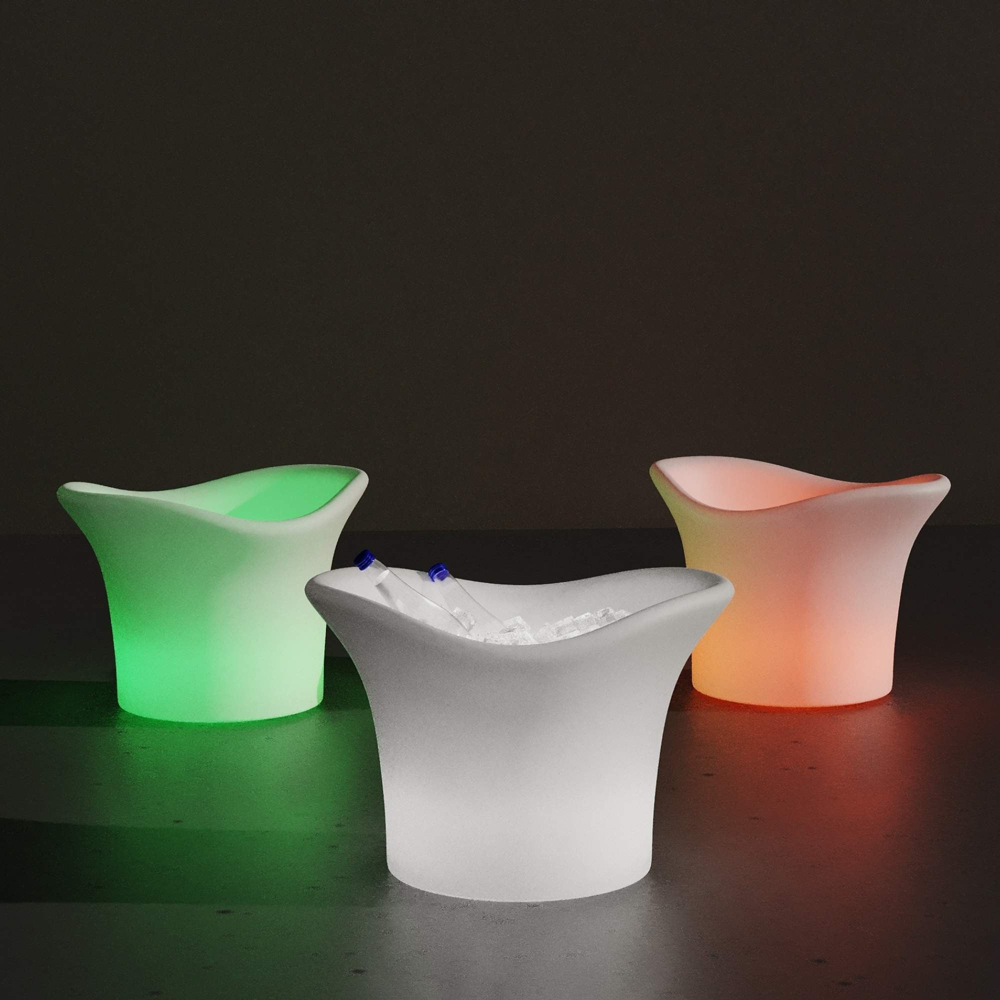 Cubitera LED RGBW - 6W - Ø 38 cm - Recargable