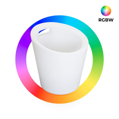 Cubitera LED RGBW - 6W - Ø 29 cm - Recargable