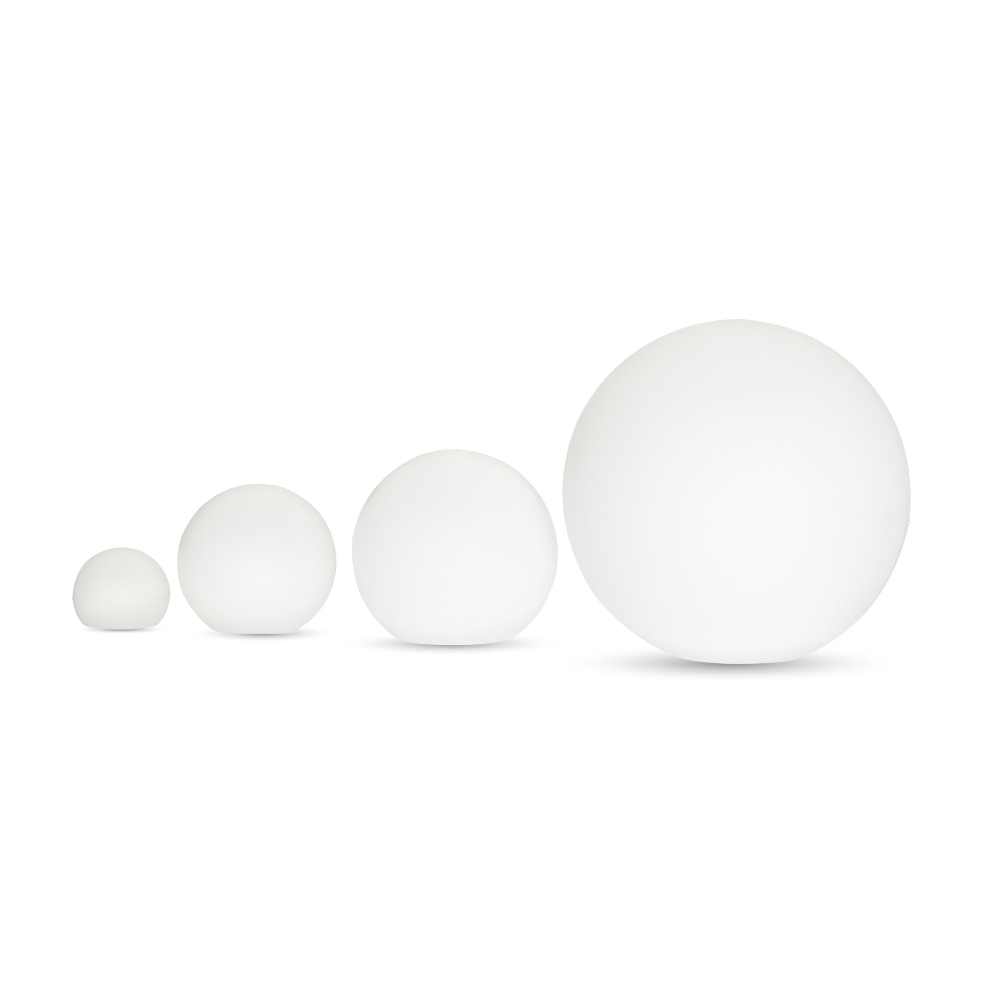 Lámpara de mesa o suelo esfera exterior - RGBW - 1W - Ø20cm - Recargable