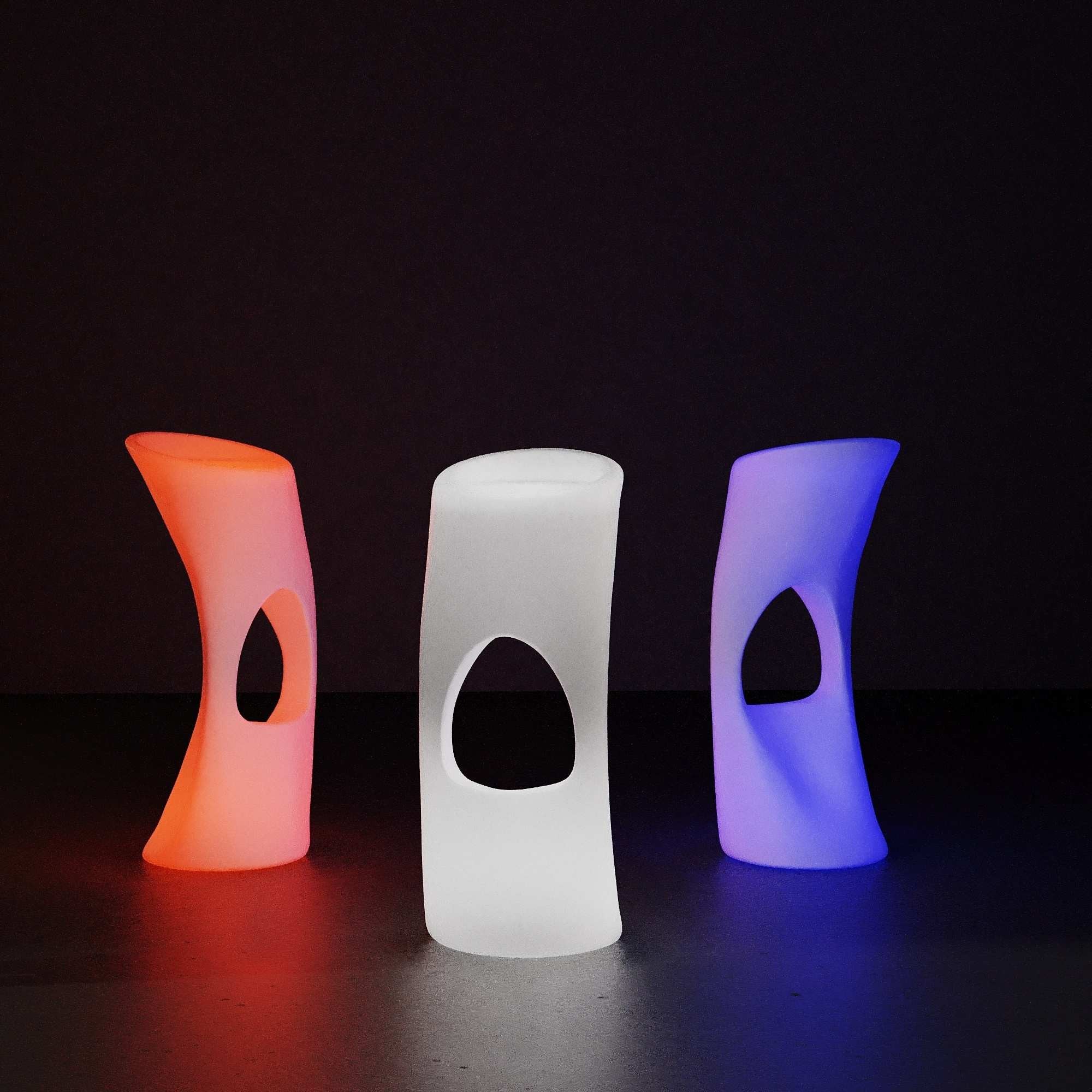 Asiento luminoso LED RGBW - 12W - Recargable