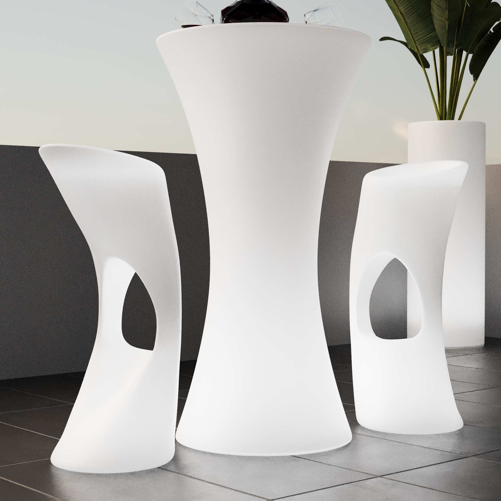 Asiento luminoso LED RGBW - 12W - Recargable