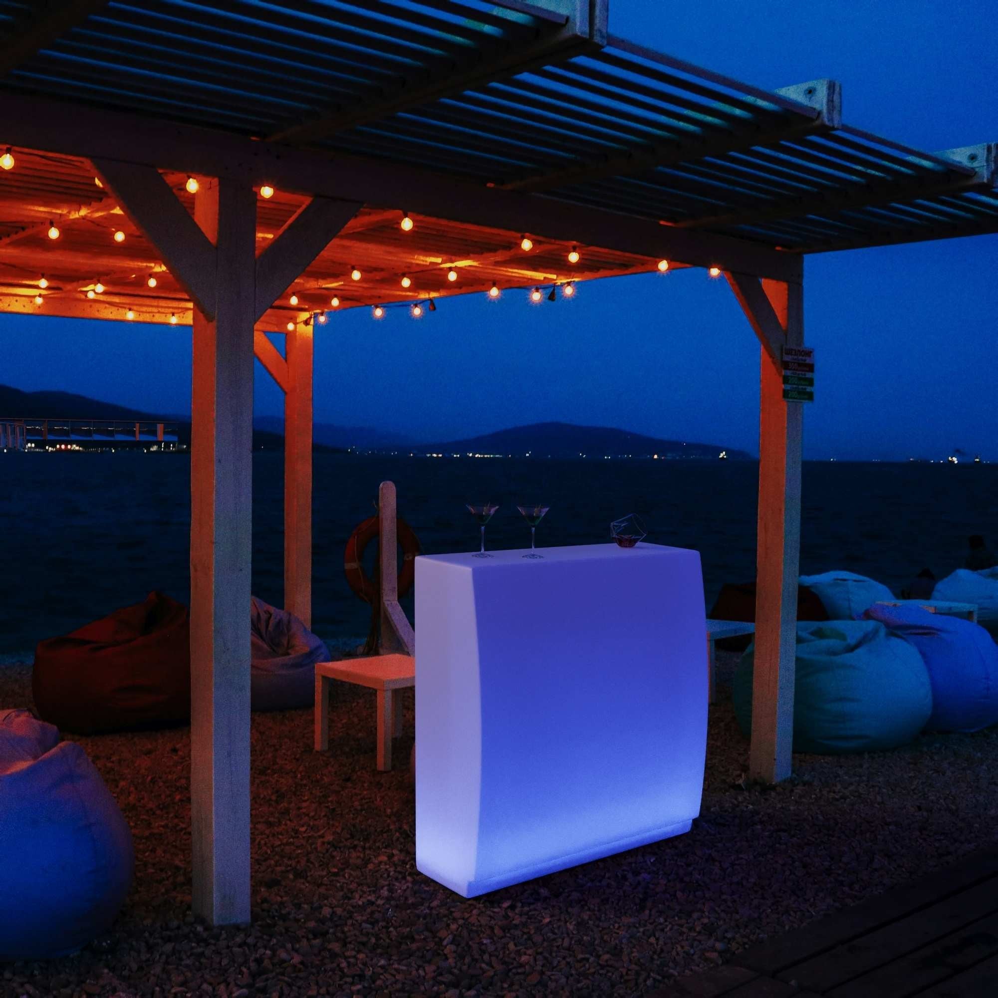 Barra de bar LED RGBW - 64W - Recargable