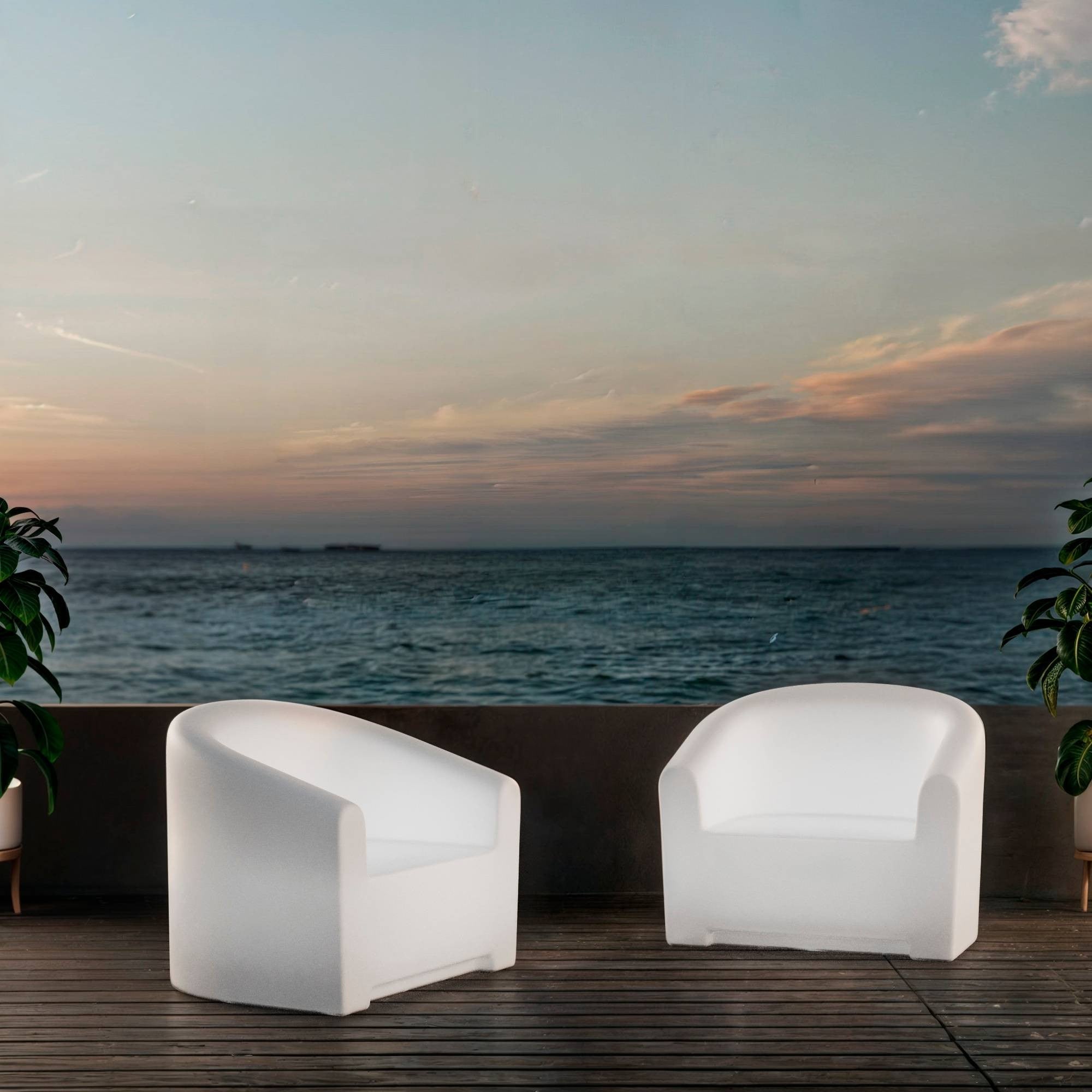 Sillón luminoso LED RGBW - 16W - Recargable