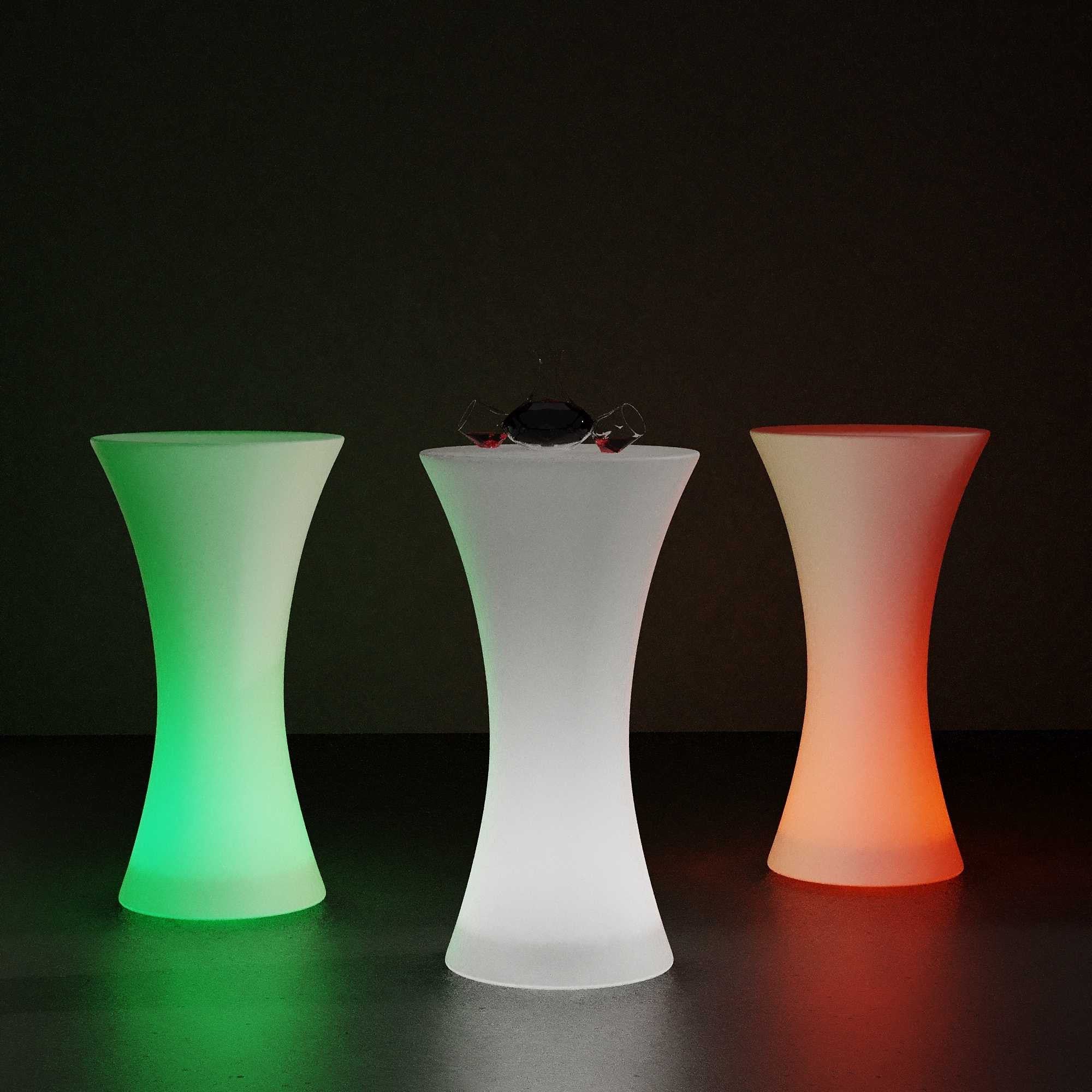 Mesa luminosa LED RGBW - 110 x Ø60 cm - 32W - Recargable