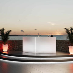Barra de bar LED RGBW - 2 x 5W - Recargable - Diseño curvo