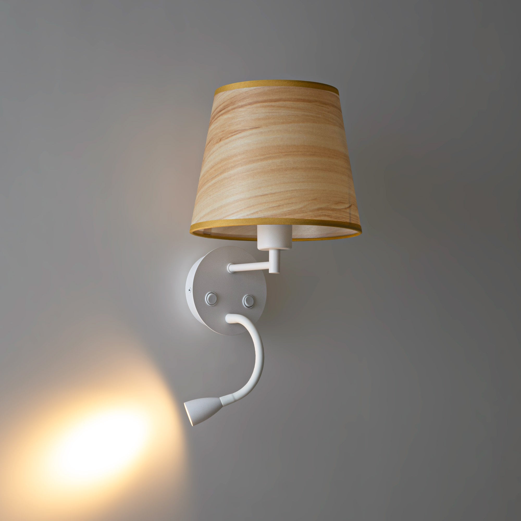 Aplique de pared para lectura "MAR" - E27 + Foco LED flexible