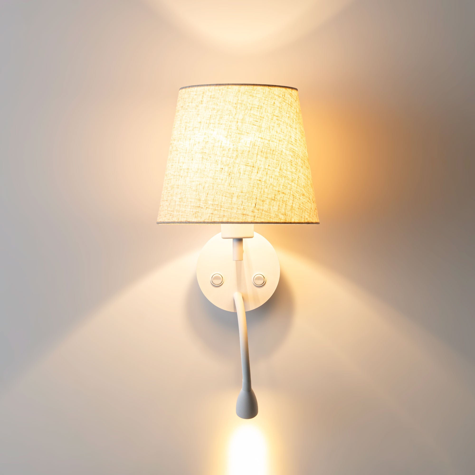 Aplique de pared para lectura "MAR II" - E27 + Foco LED flexible