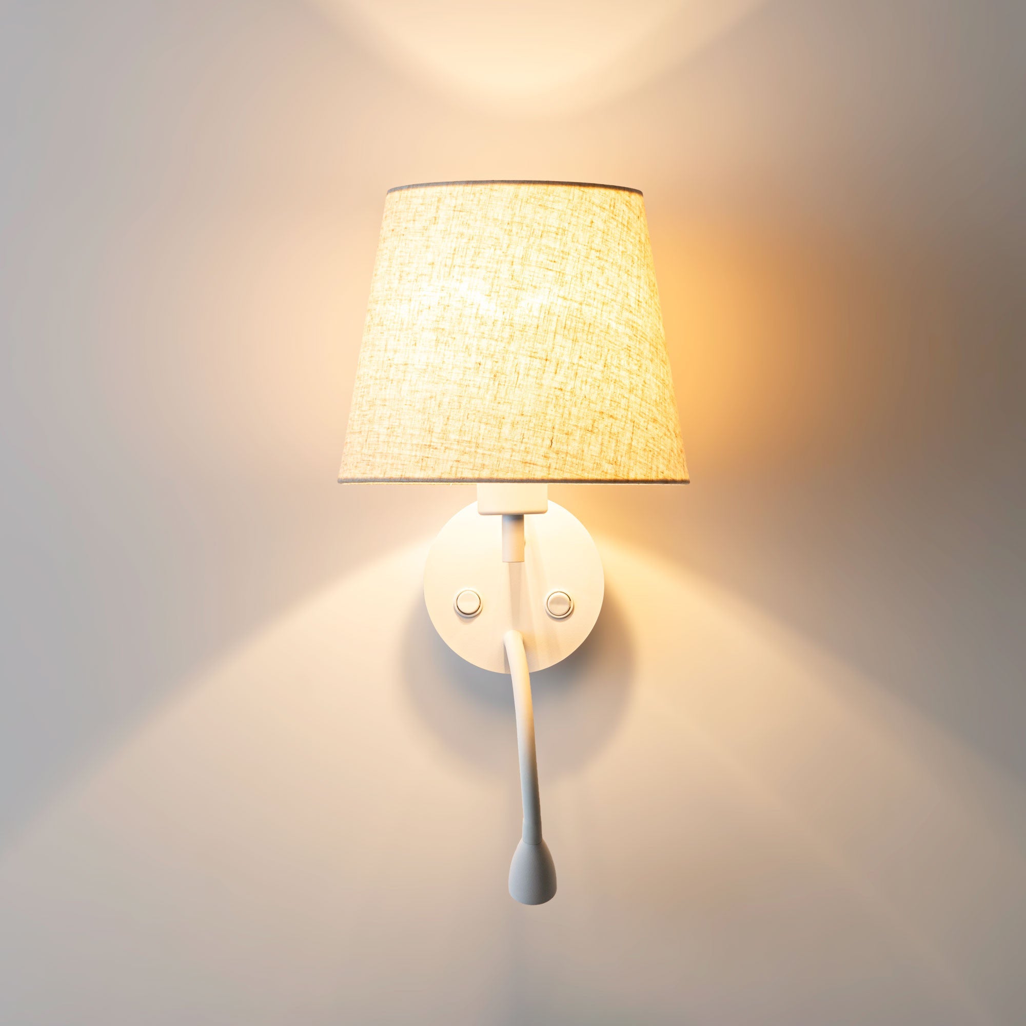 Aplique de pared para lectura "MAR II" - E27 + Foco LED flexible