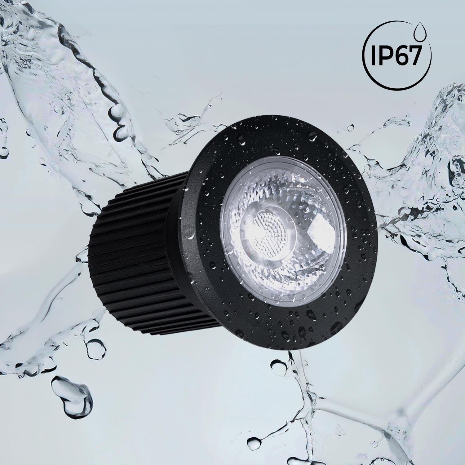 Foco LED empotrable en suelo - RGB - 12W - IP67 - 12VDC
