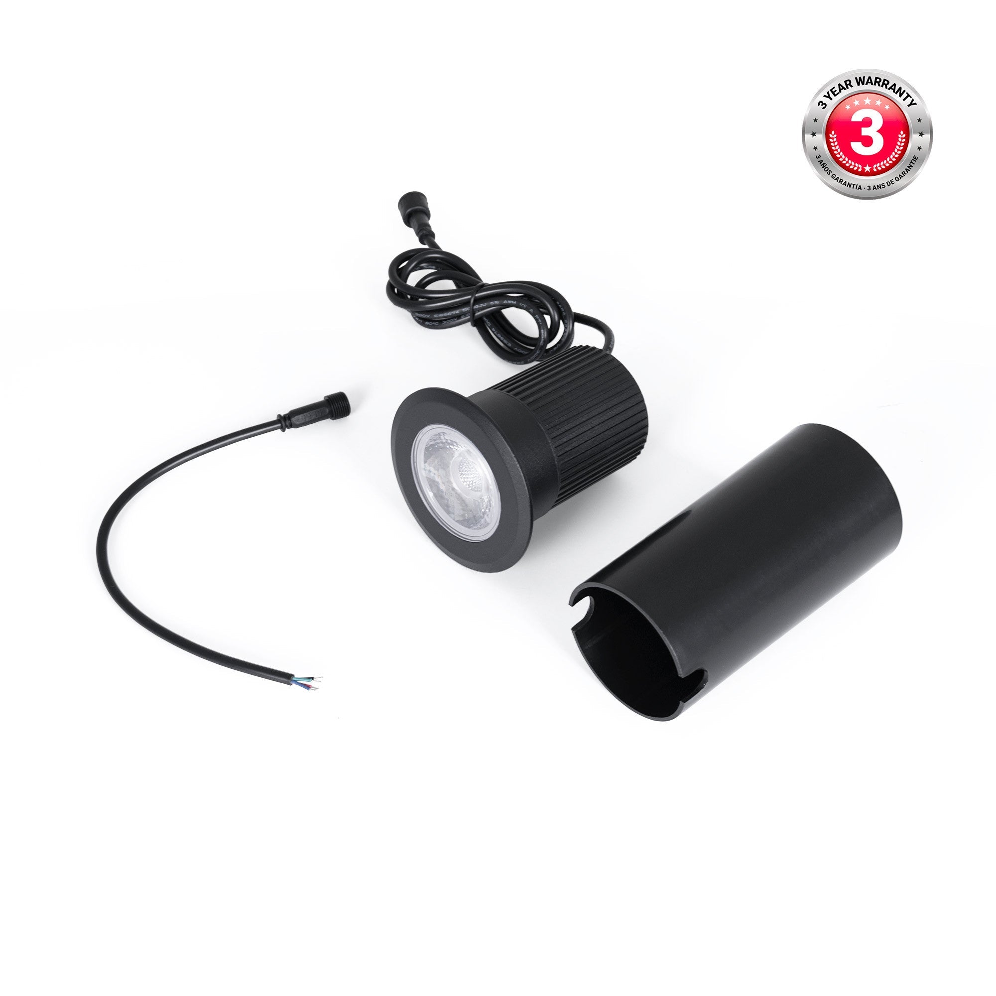 Foco LED empotrable en suelo - RGB - 12W - IP67 - 12VDC