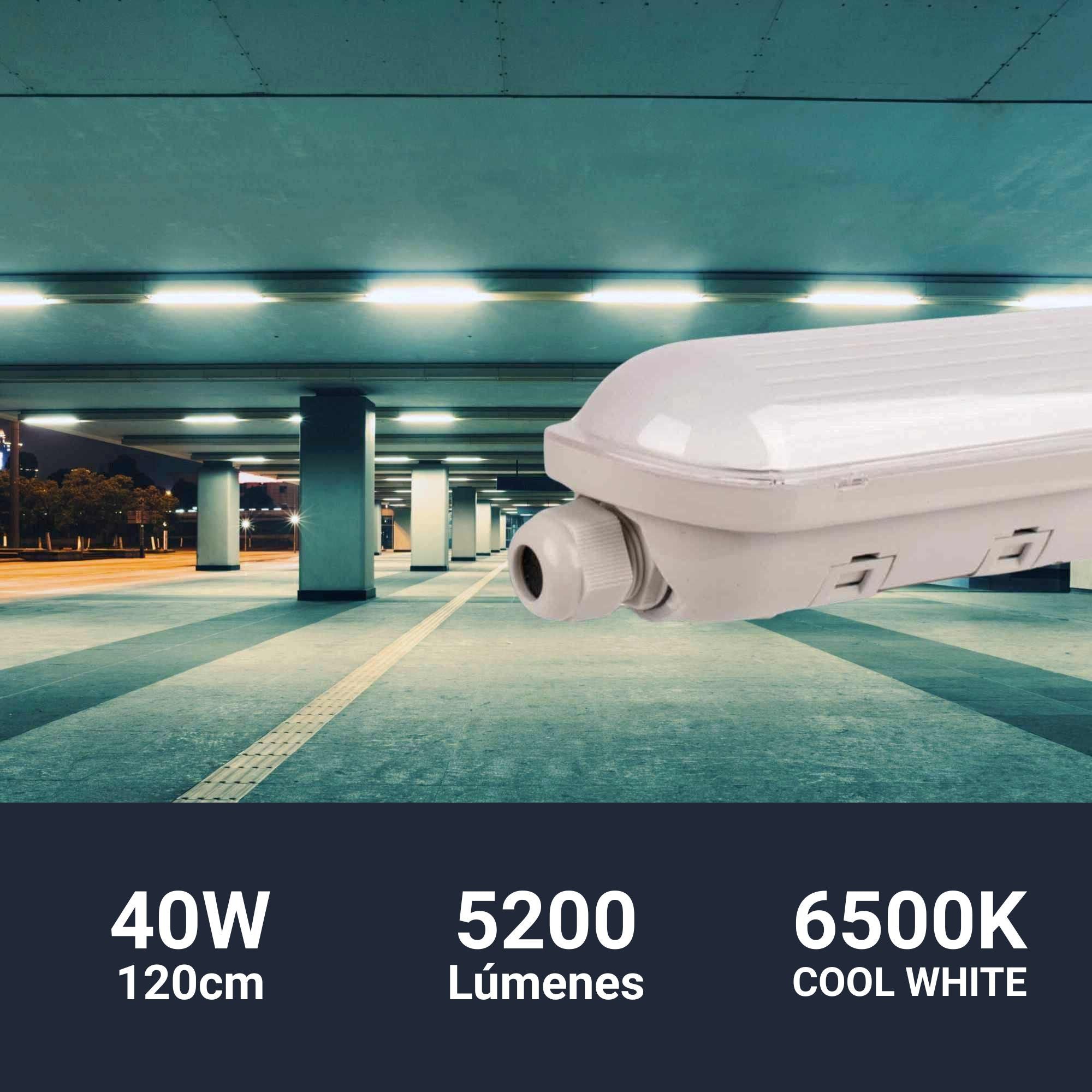 Pantalla estanca LED enlazable - 40W - 120cm - IP65