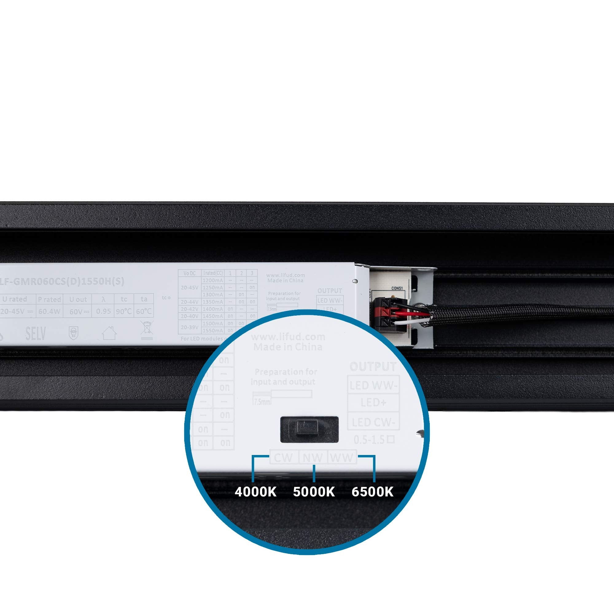 Barra lineal LED de alta potencia - 60W - 150cm - Enlazable - IP20