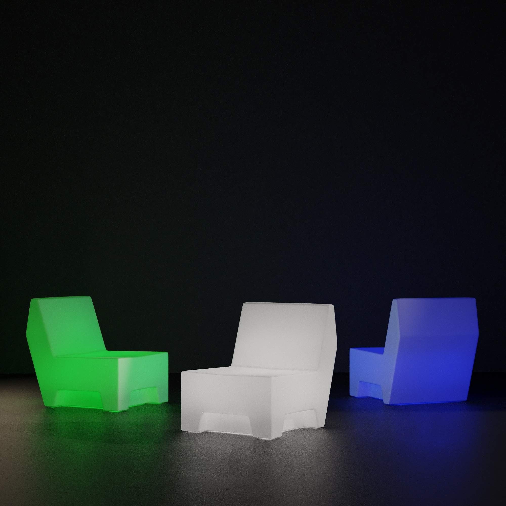 Asiento luminoso LED RGBW - XL - 16W - Recargable