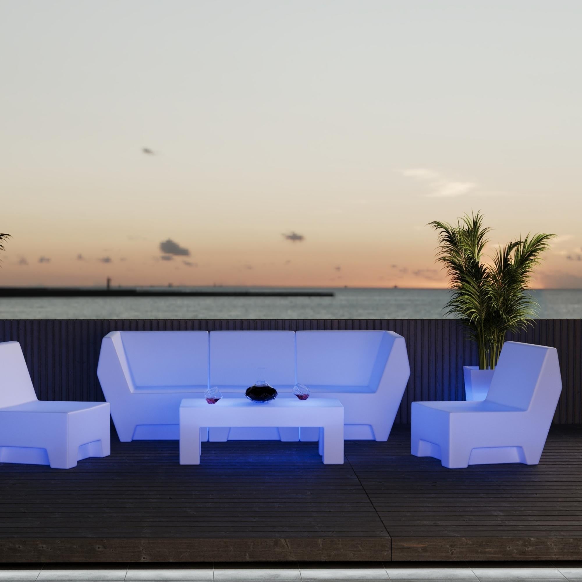 Asiento luminoso LED RGBW - XL - 16W - Recargable