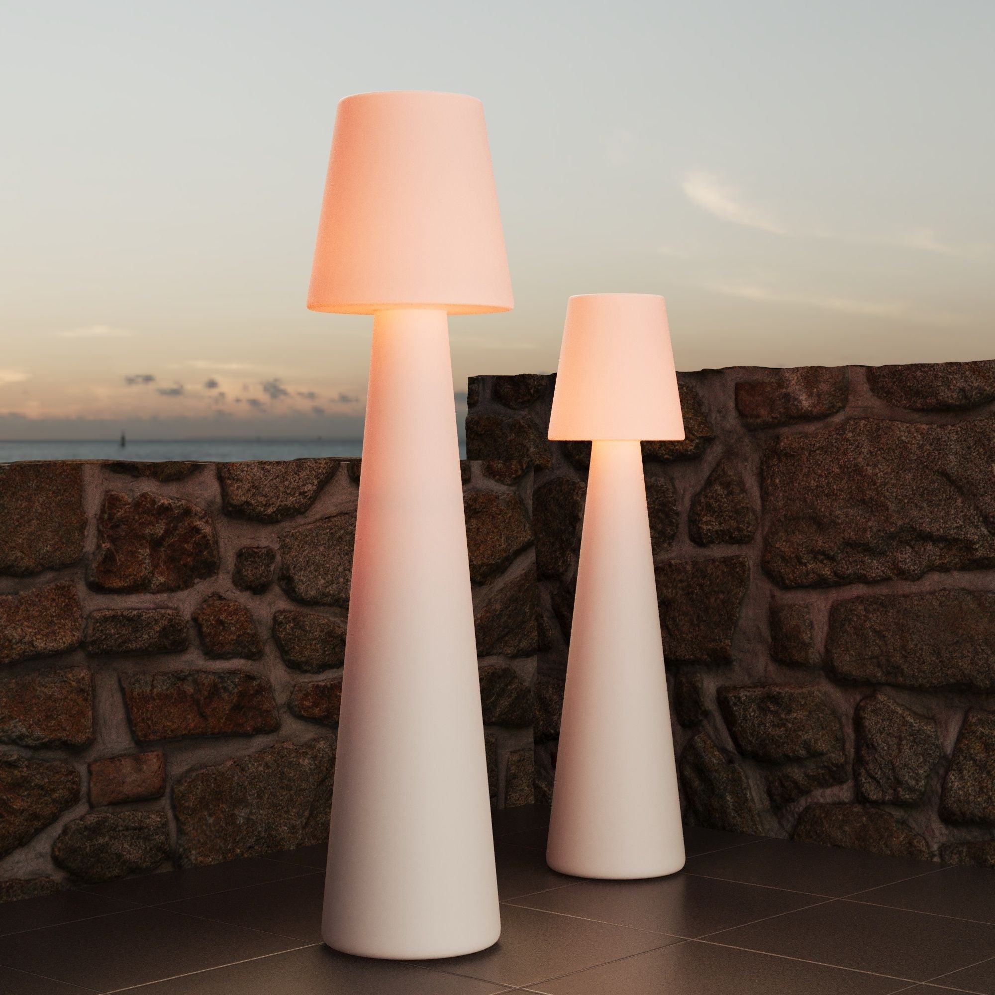 Lámpara de pie LED RGBW - XL - Recargable - 150 cm