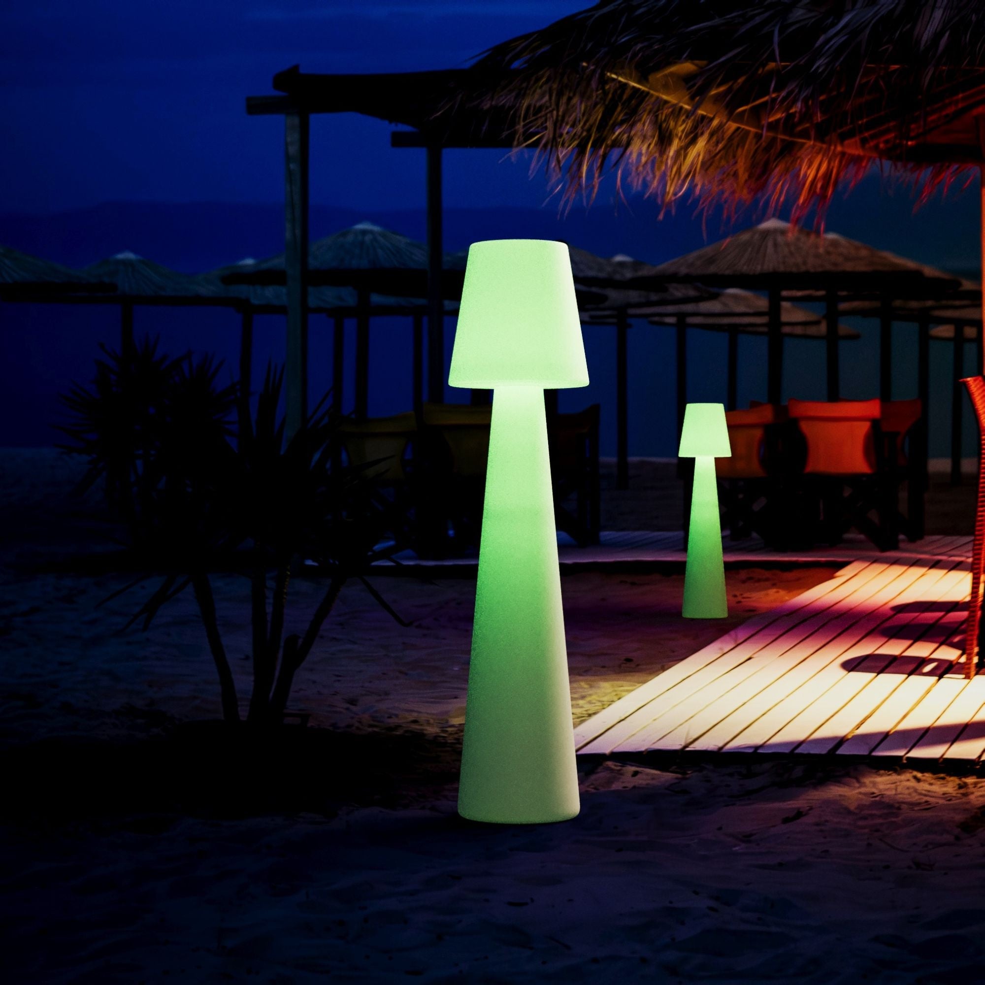 Lámpara de pie LED RGBW - XL - Recargable - 150 cm