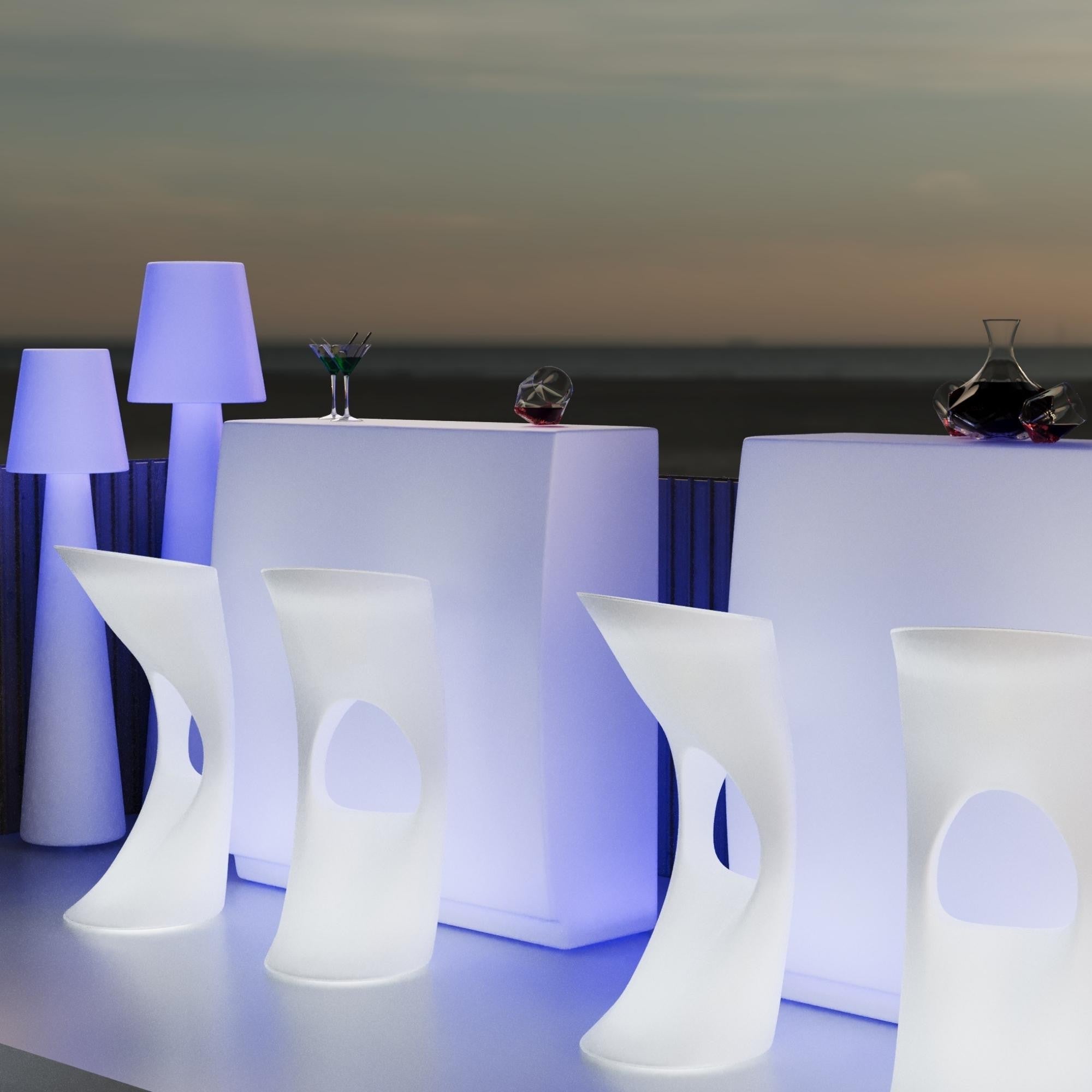 Asiento luminoso LED RGBW - 12W - Recargable
