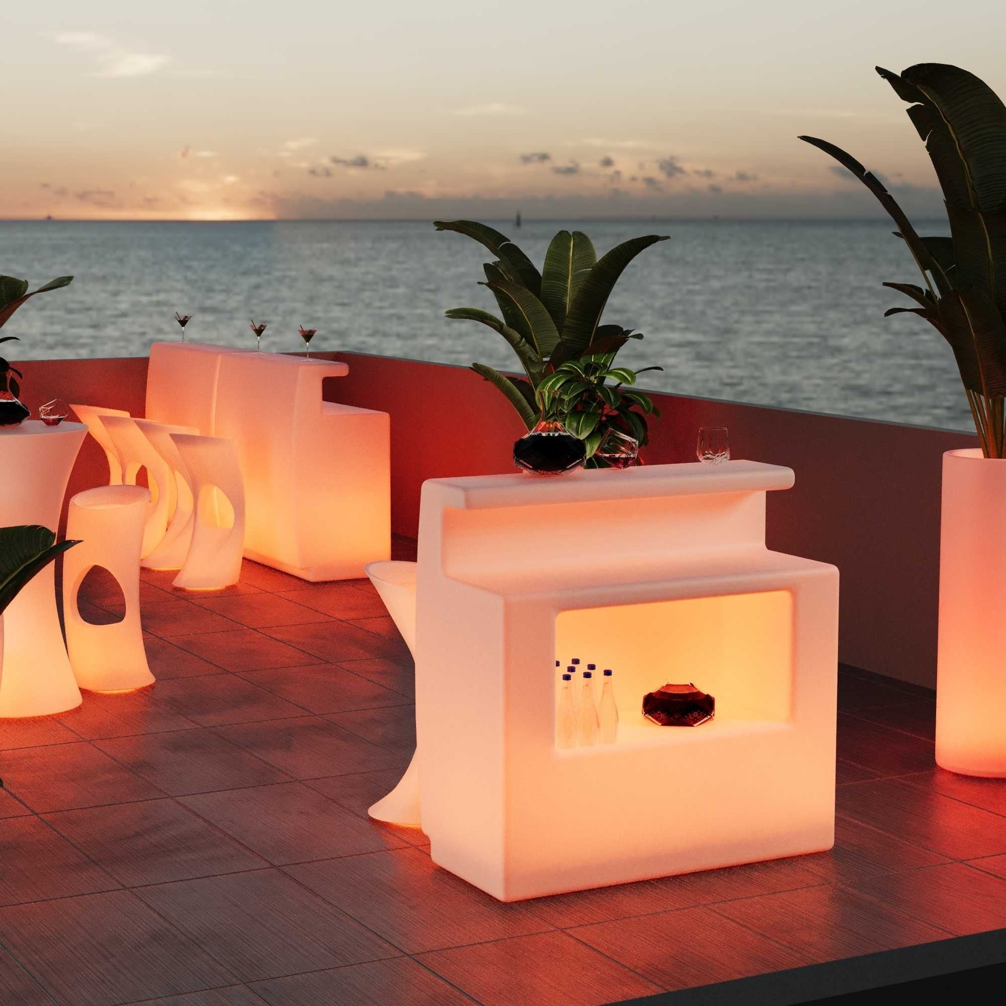Barra de bar LED RGBW - 2 x 5W - Recargable