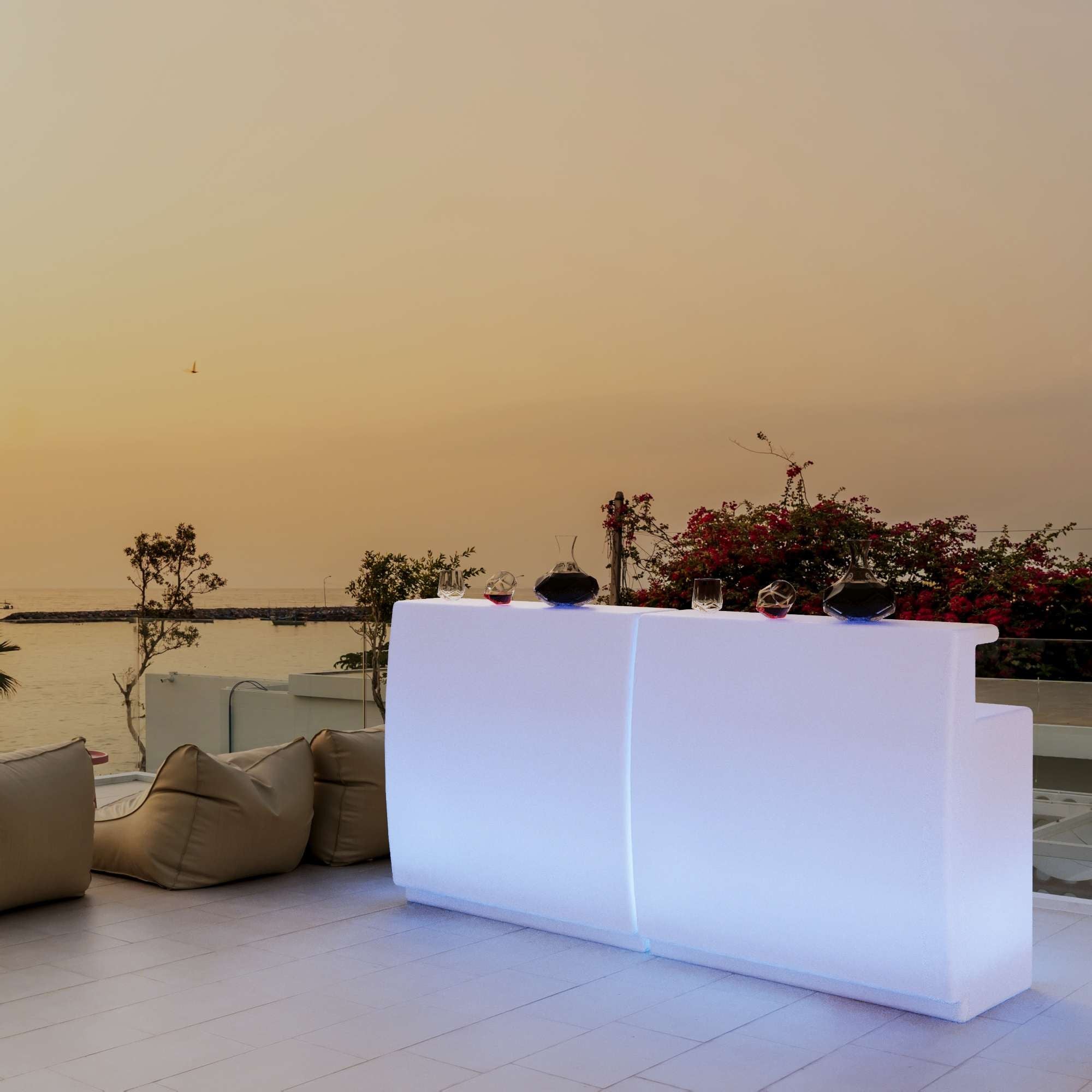 Barra de bar LED RGBW - 2 x 5W - Recargable