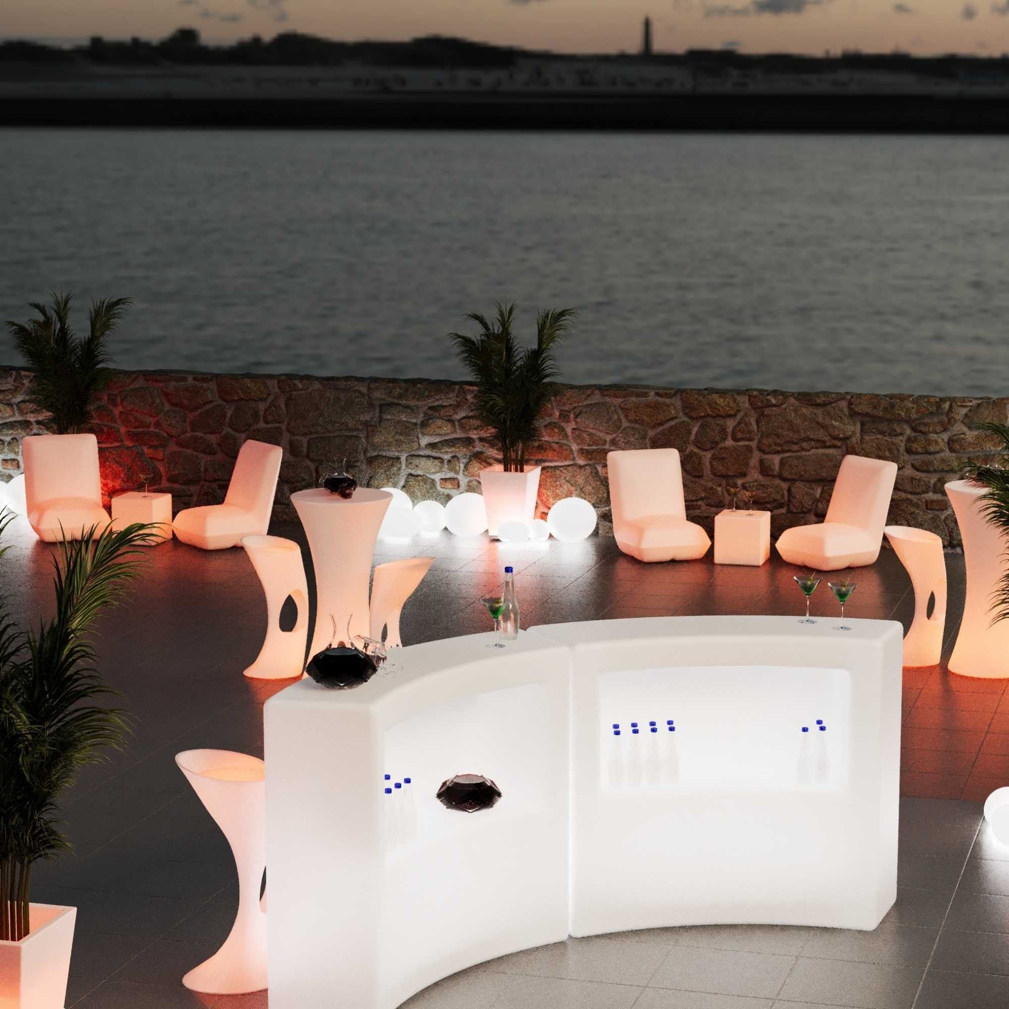 Cubo luminoso LED RGBW - 12W - Recargable