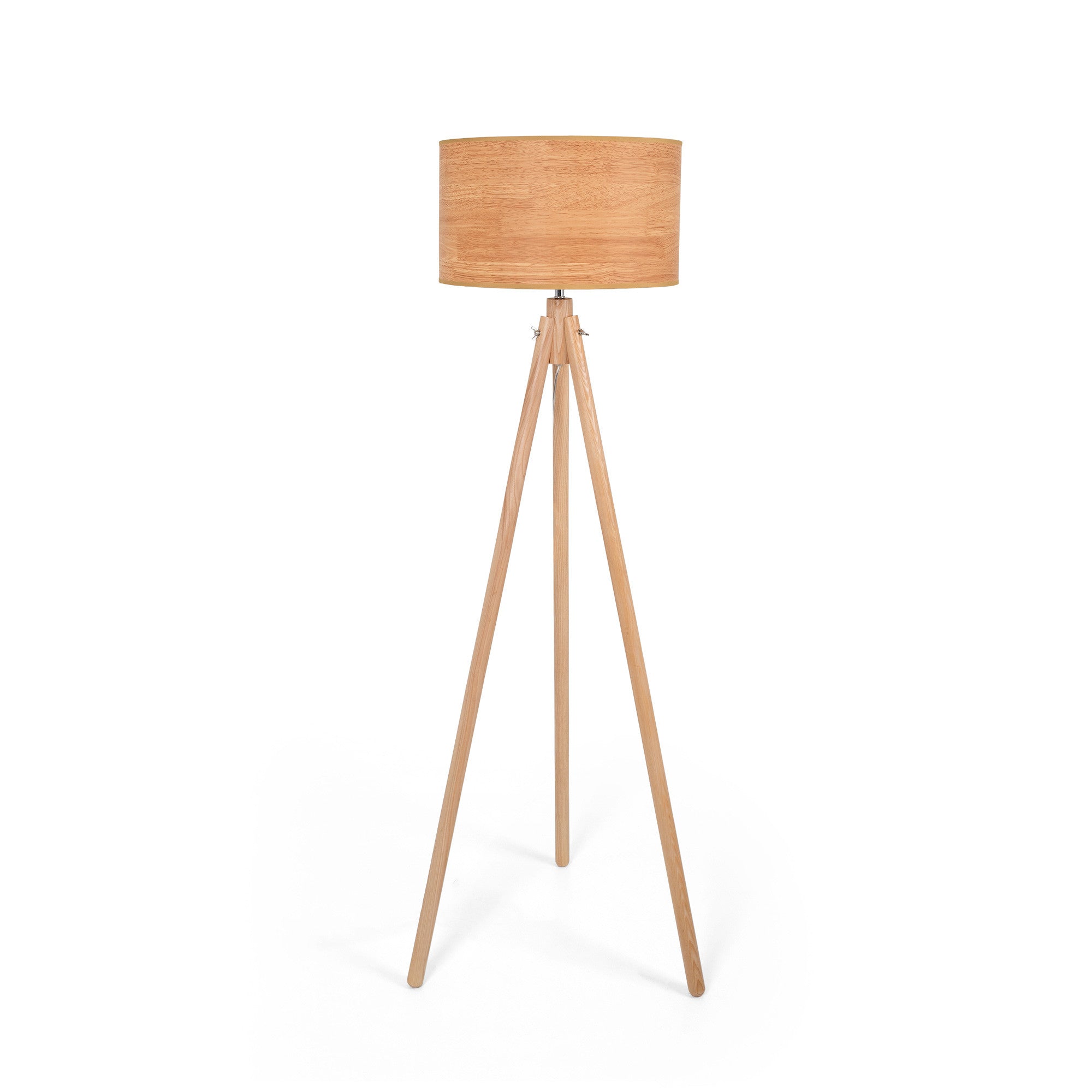 Lámpara de pie trípode "MARTINE" - Madera -  E27