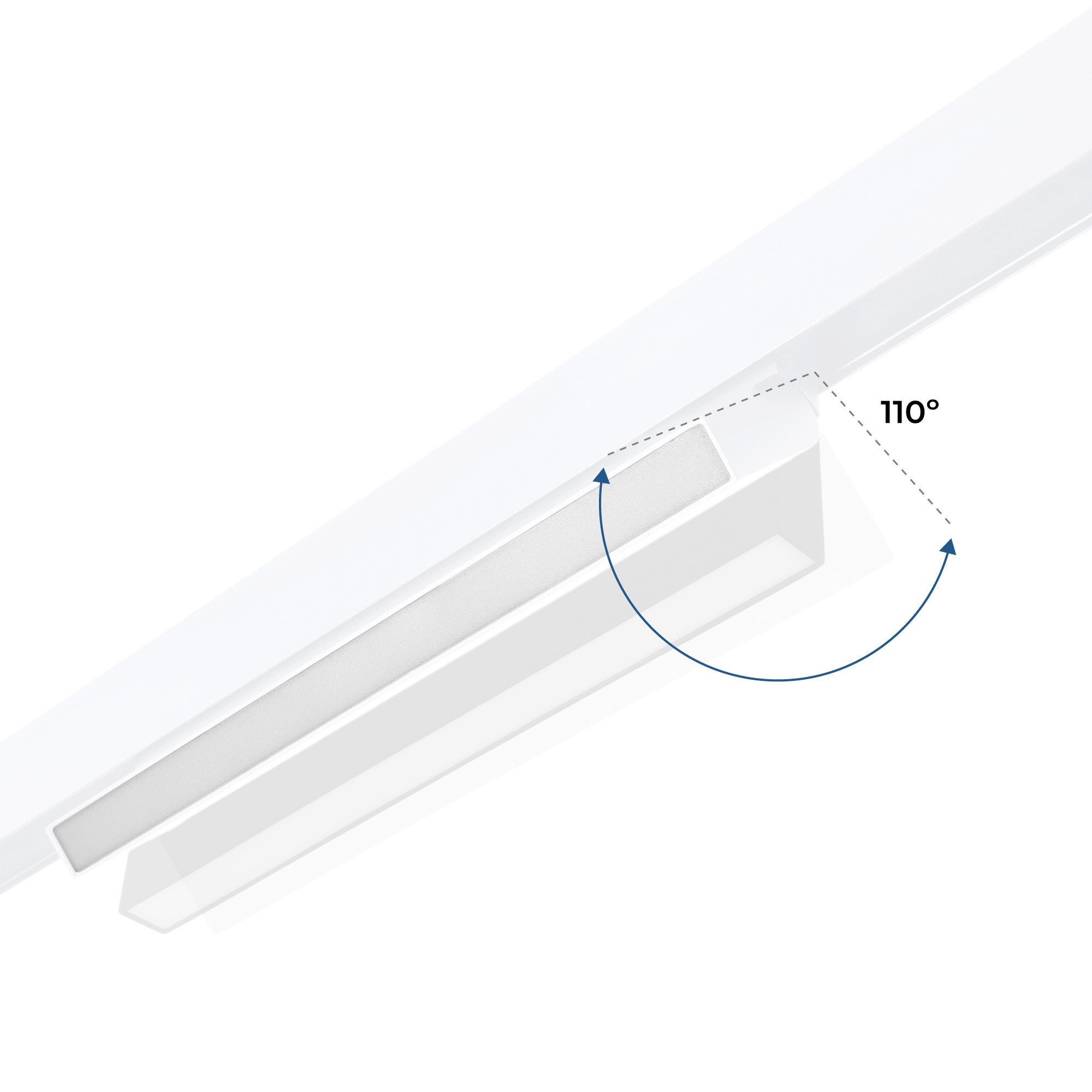 Foco lineal opal orientable carril magnético 48V CCT - 18W - DALI-2 regulable