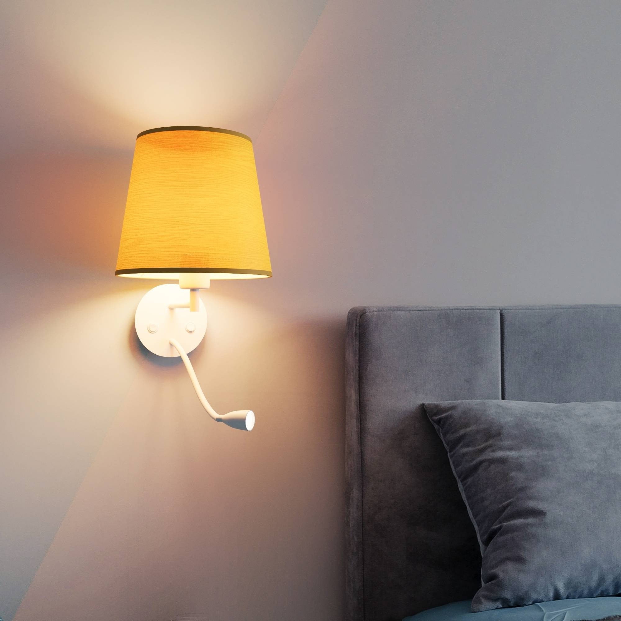 Aplique de pared para lectura "MAR" - E27 + Foco LED flexible