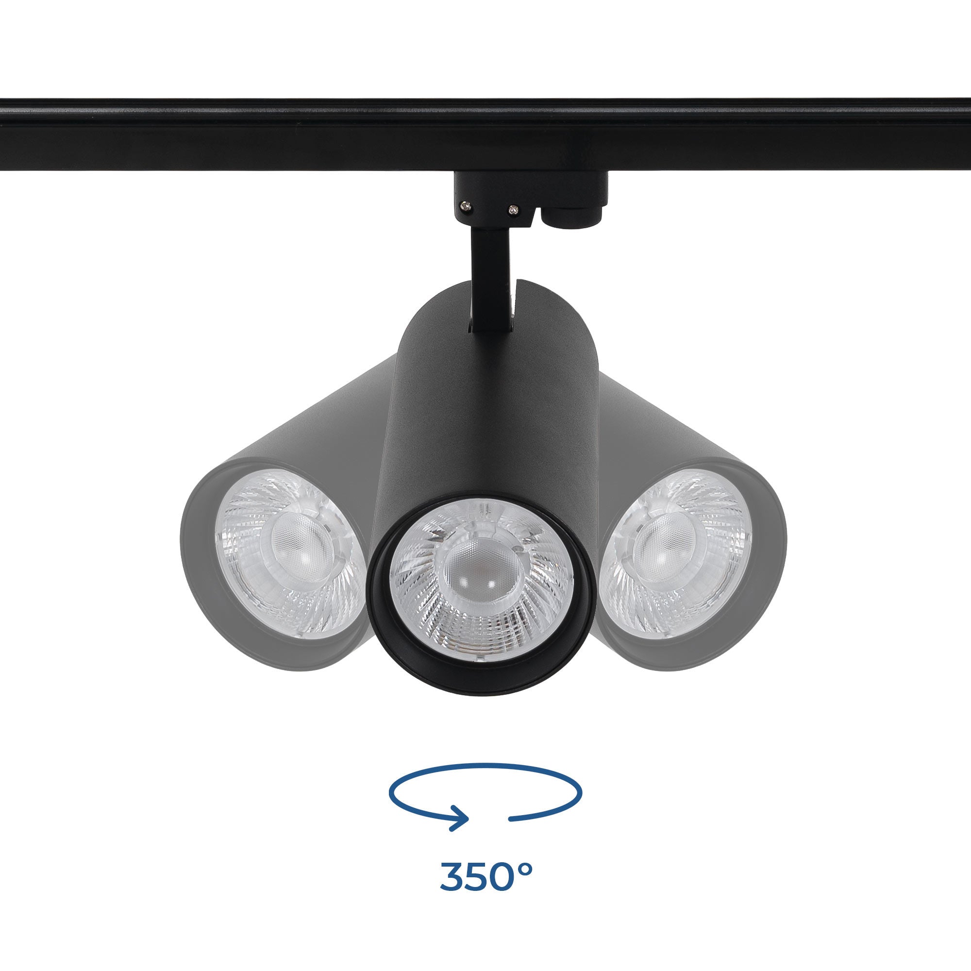 Proyector LED para carril monofásico - 36W - CCT - TRIAC regulable - CRI90